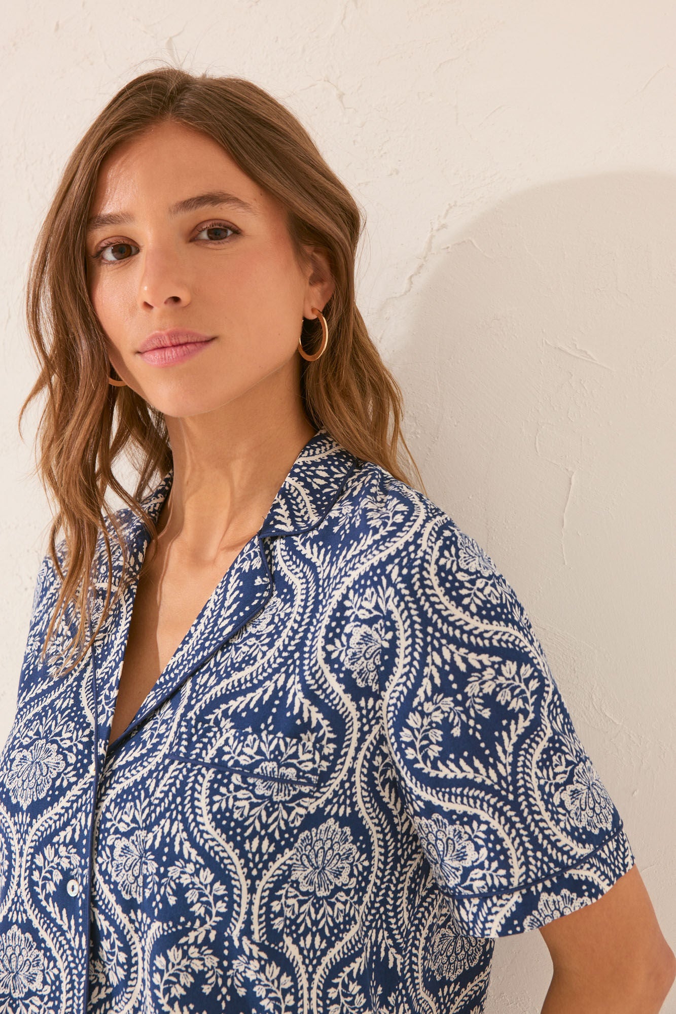 Capri allover print classic pyjamas