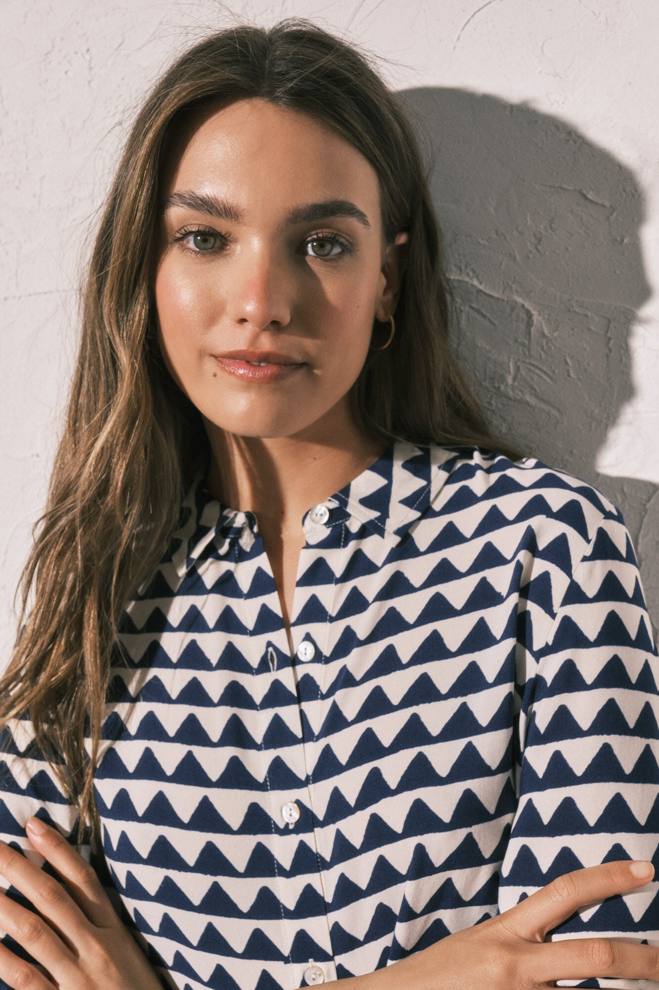 Geometric print short classic pyjamas