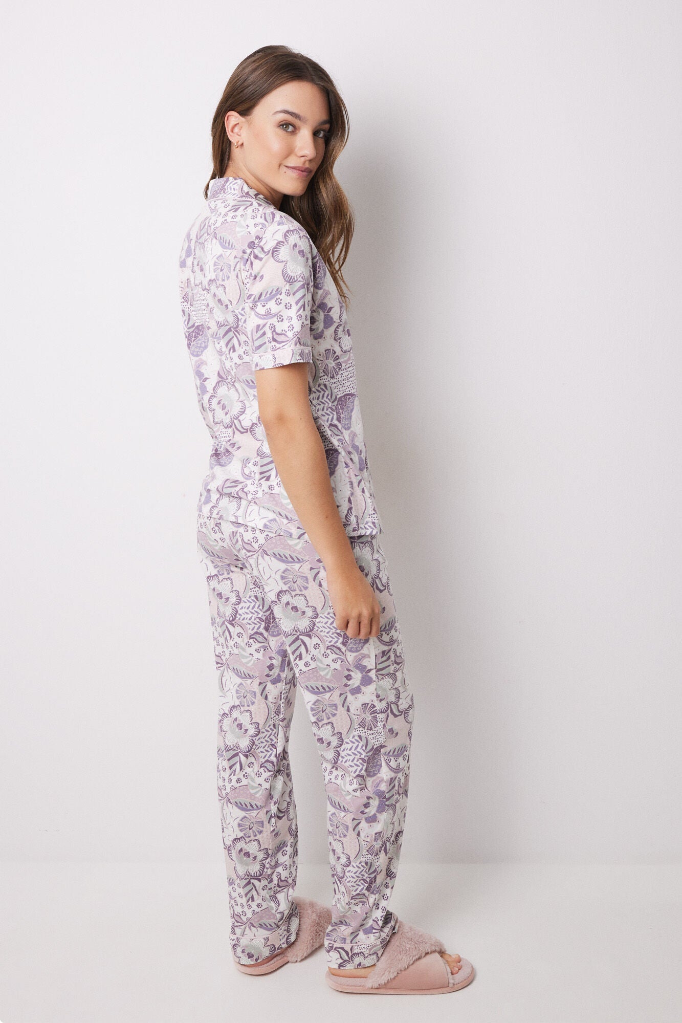 Floral 100% cotton classic pyjamas