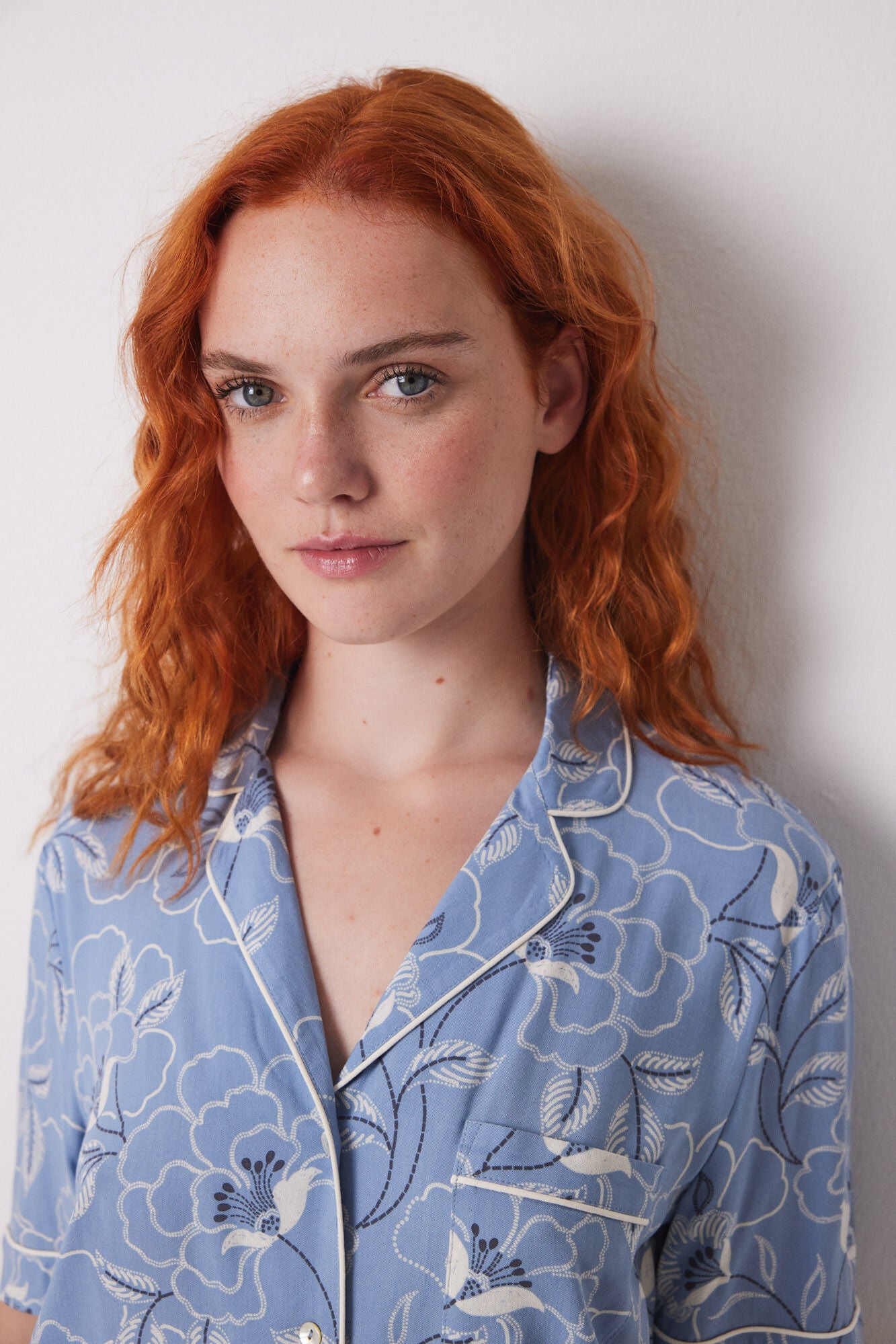 Viscose flower classic pyjamas