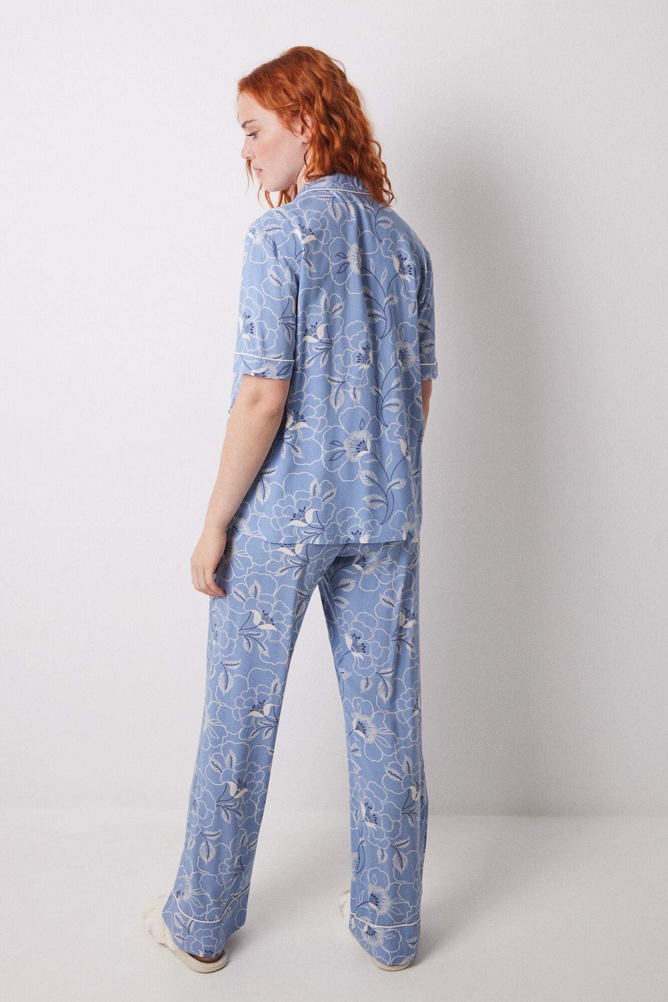 Viscose flower classic pyjamas