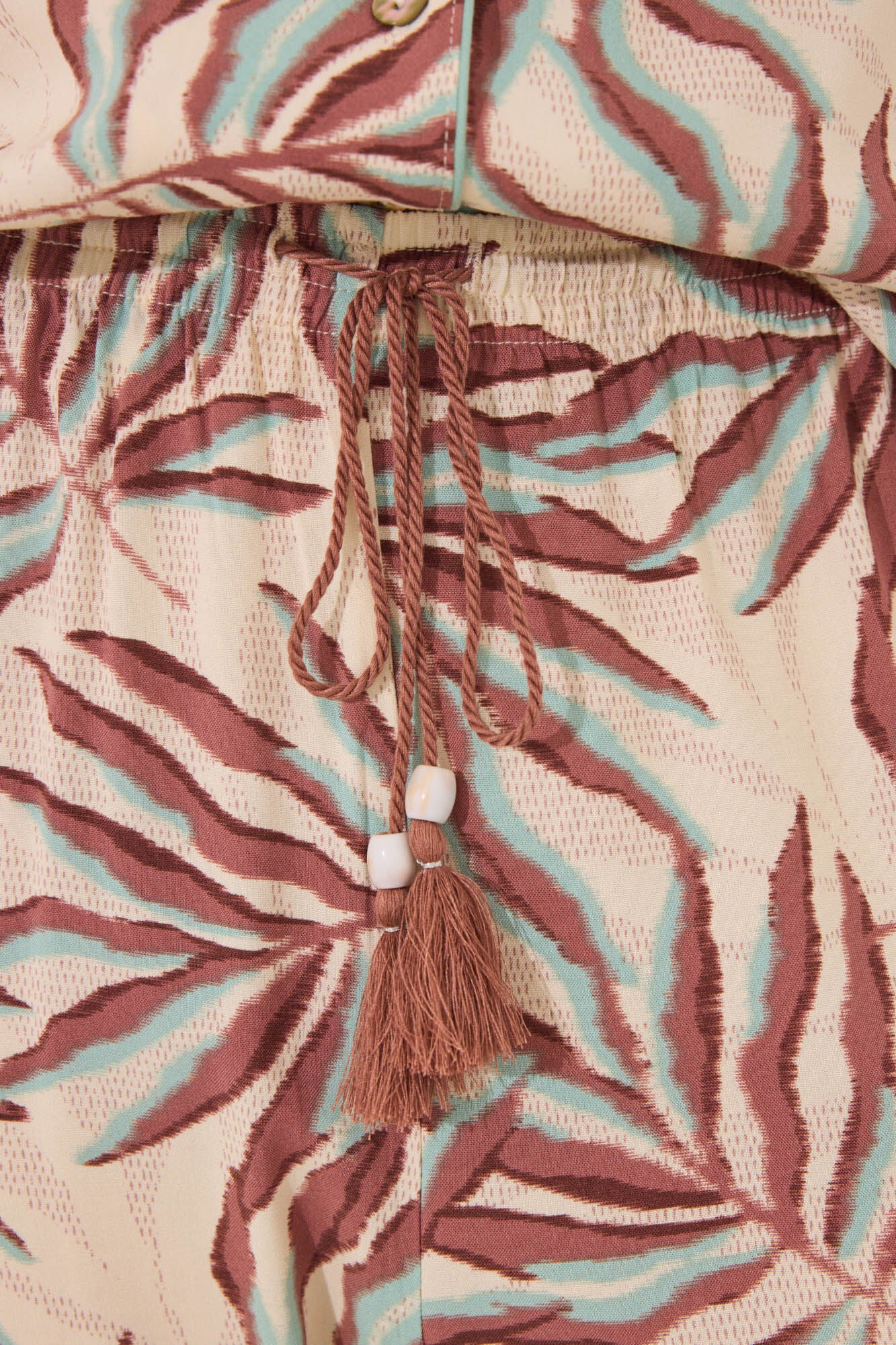 Leaf print classic pyjamas