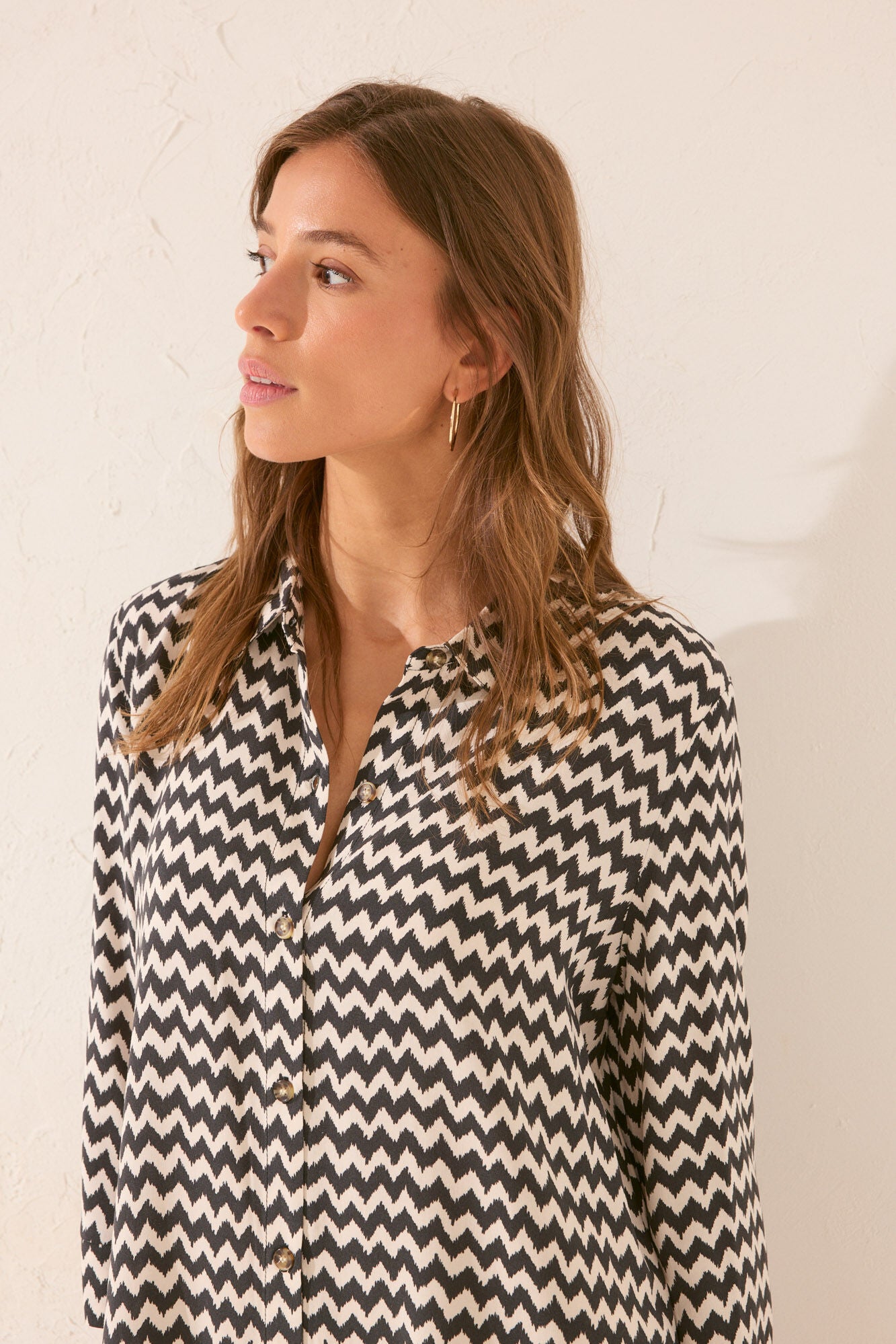 Short zigzag print camisole