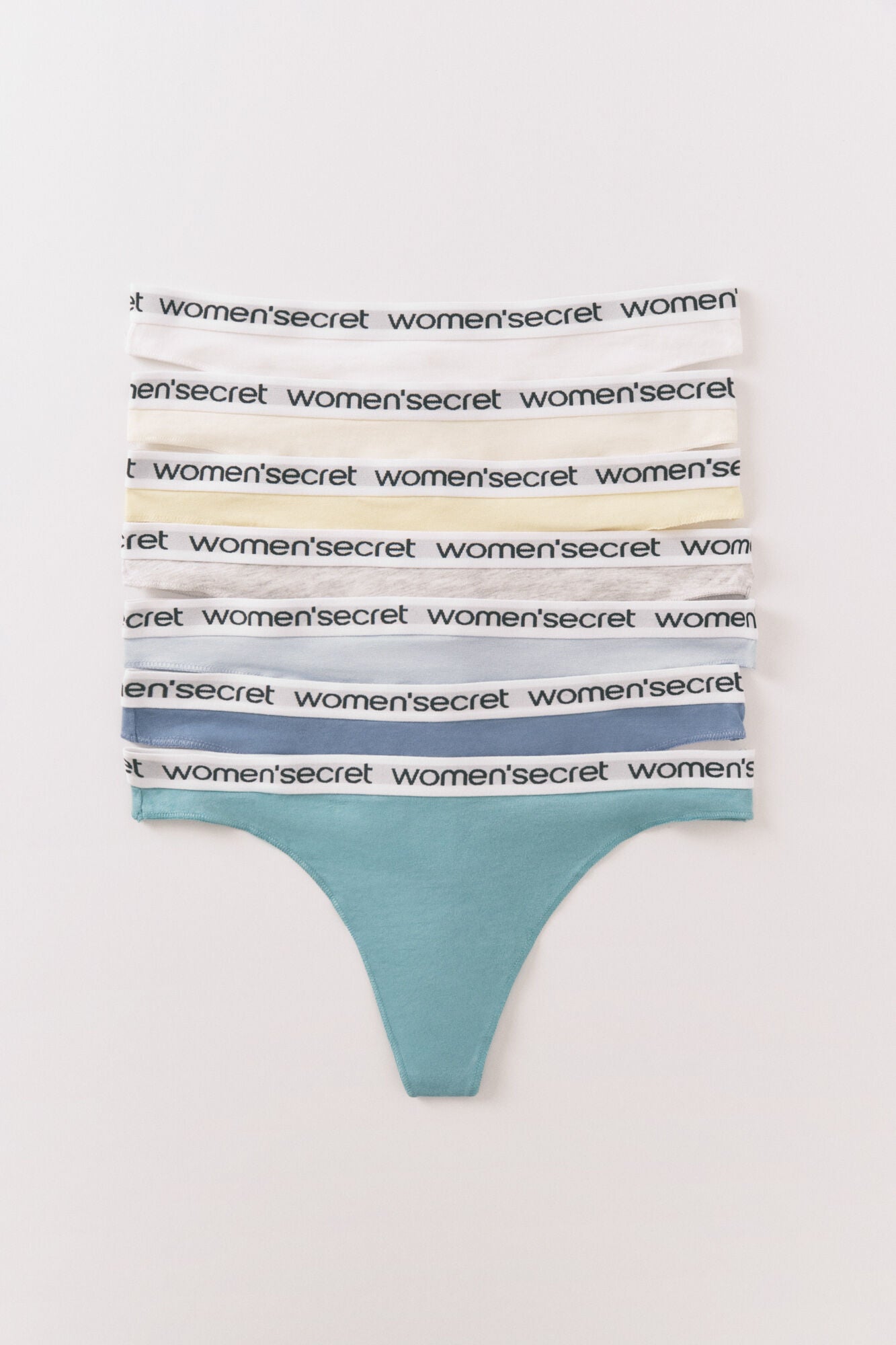 Pack of 7 cotton thongs