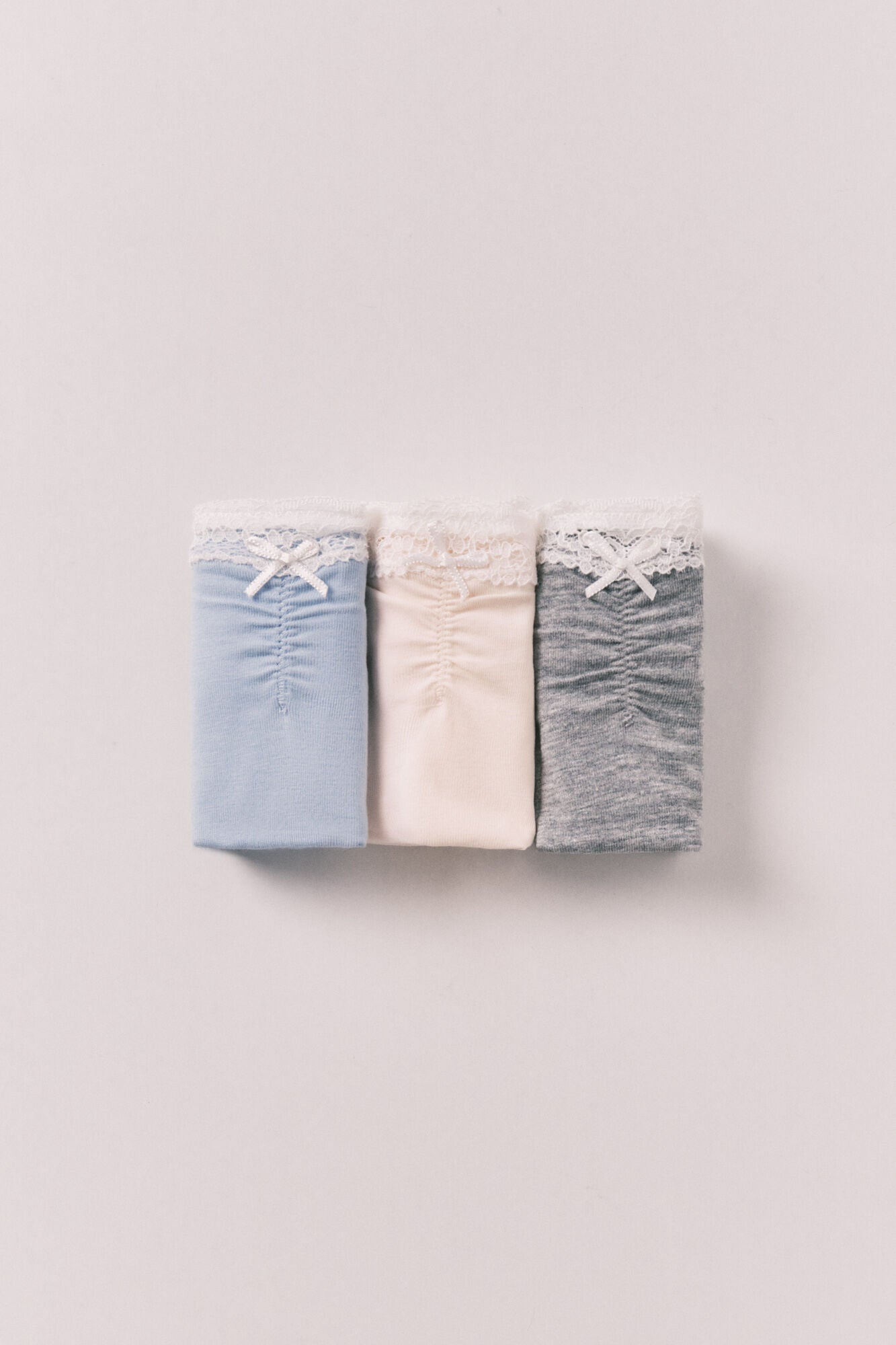 Plain lace 3-pack classic cotton panties