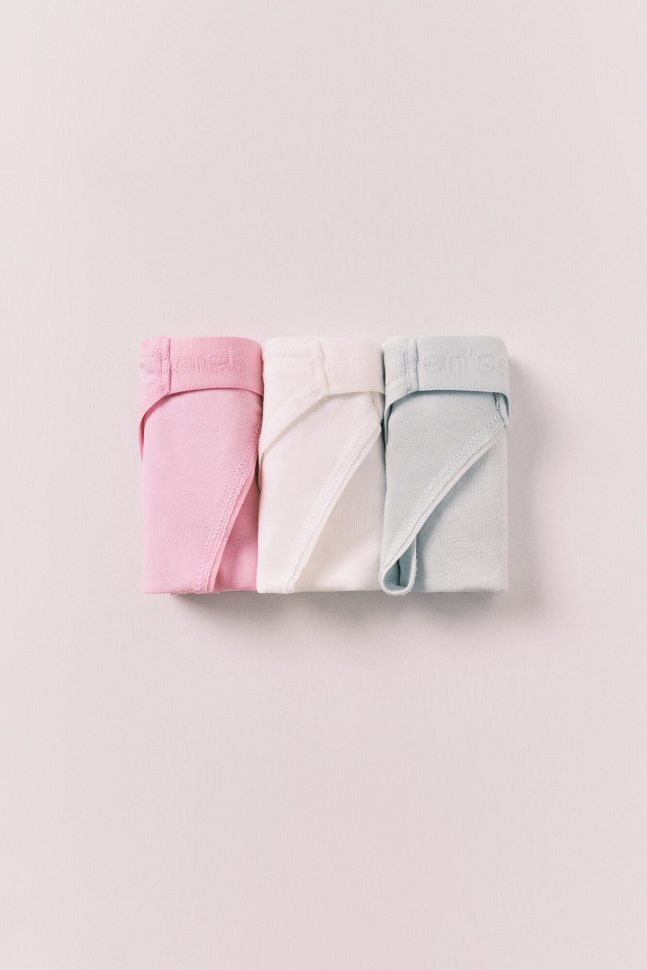 Pack 3 cotton mix logo thongs