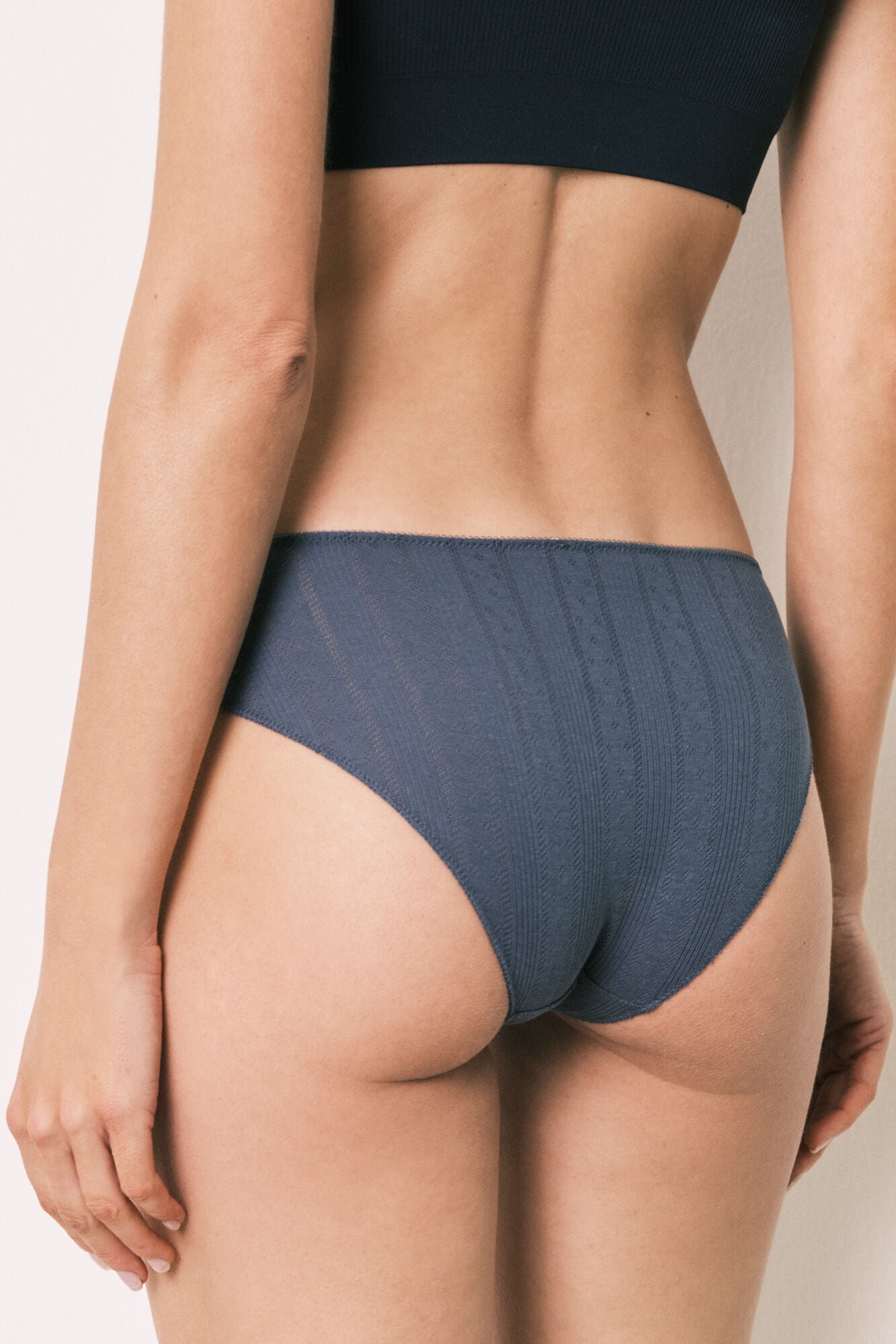 Multicoloured cotton pointelle classic panties 7-pack
