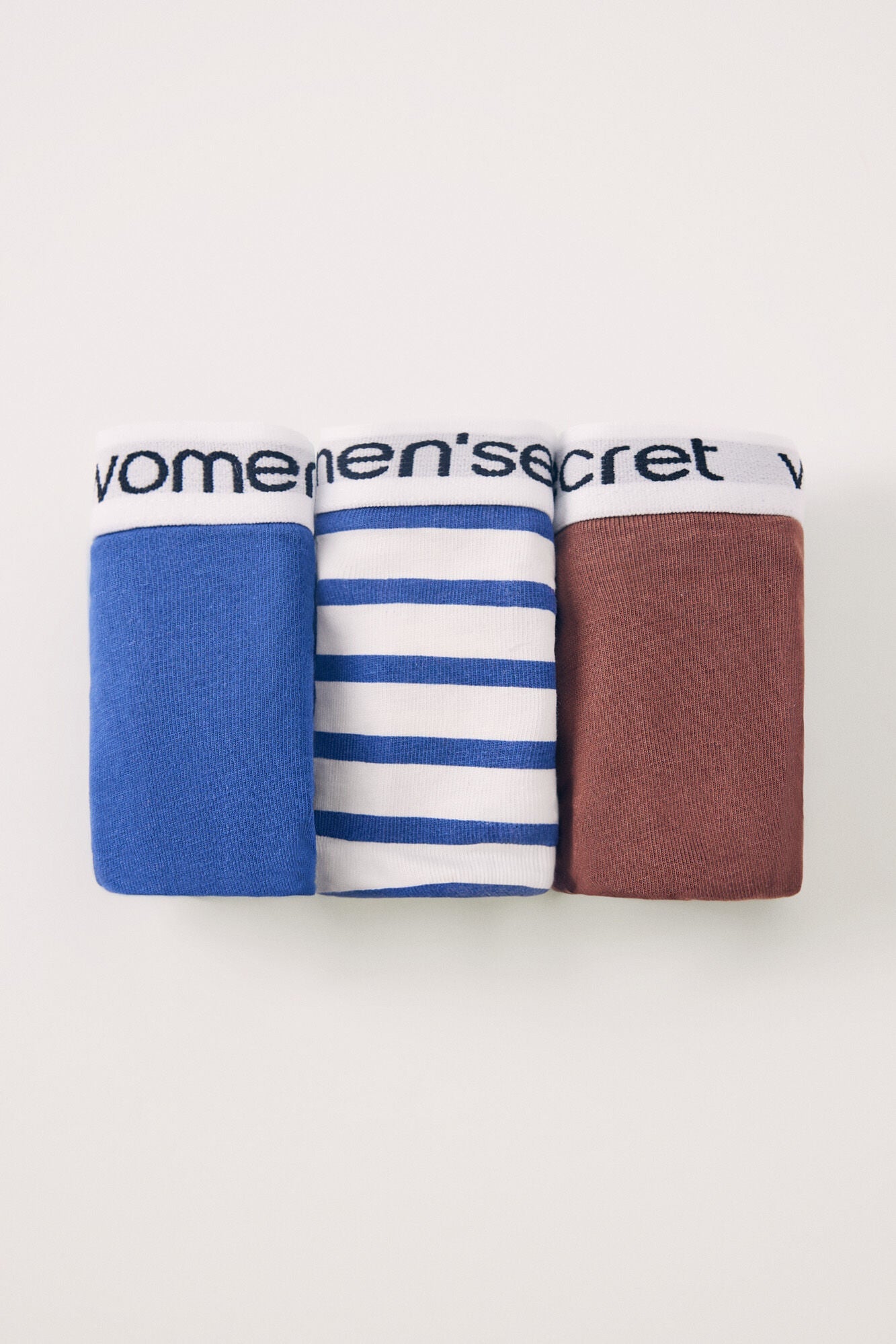 Pack of 3 cotton thongs with logo