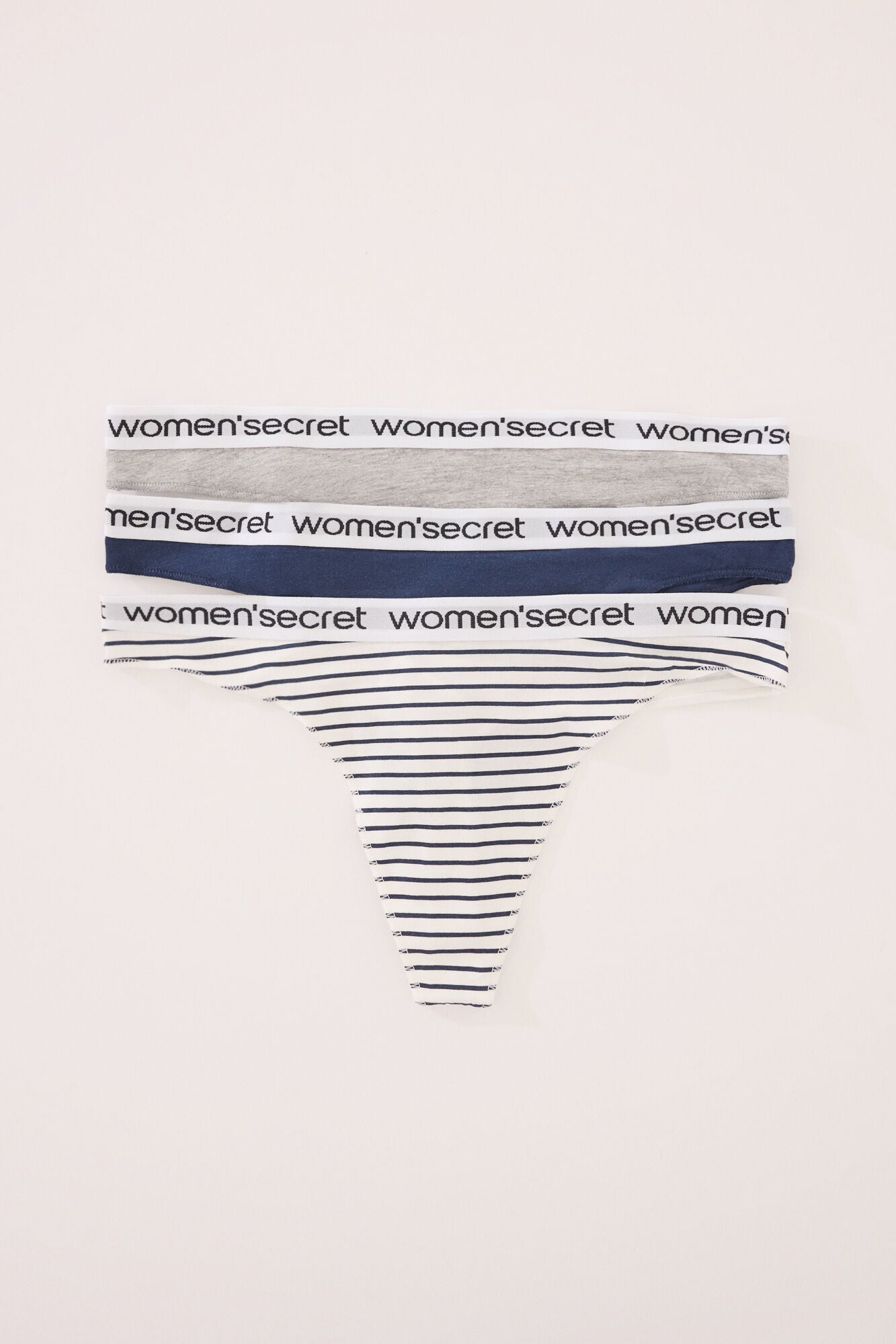 Pack of 3 cotton thongs