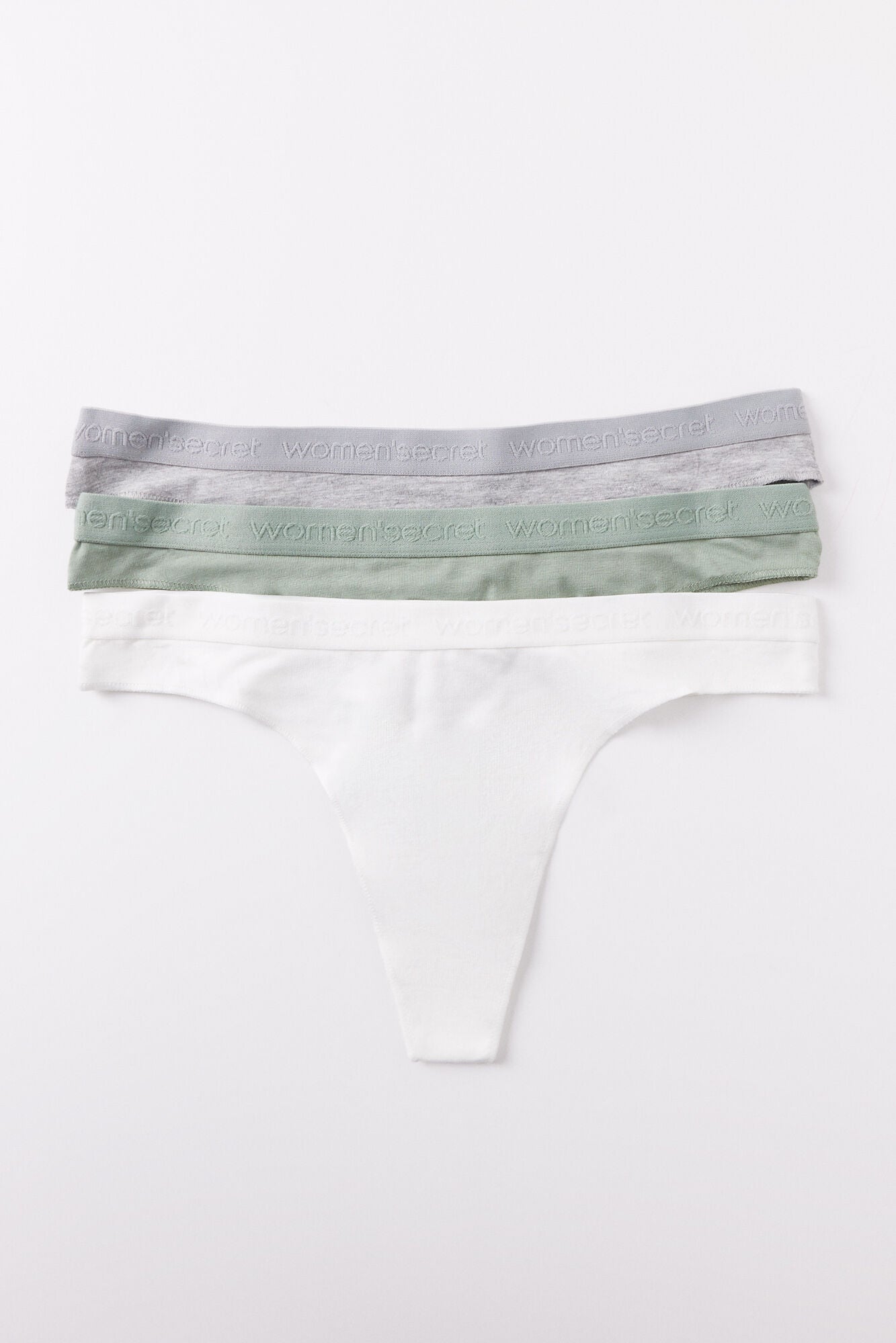 3-pack cotton logo tangas