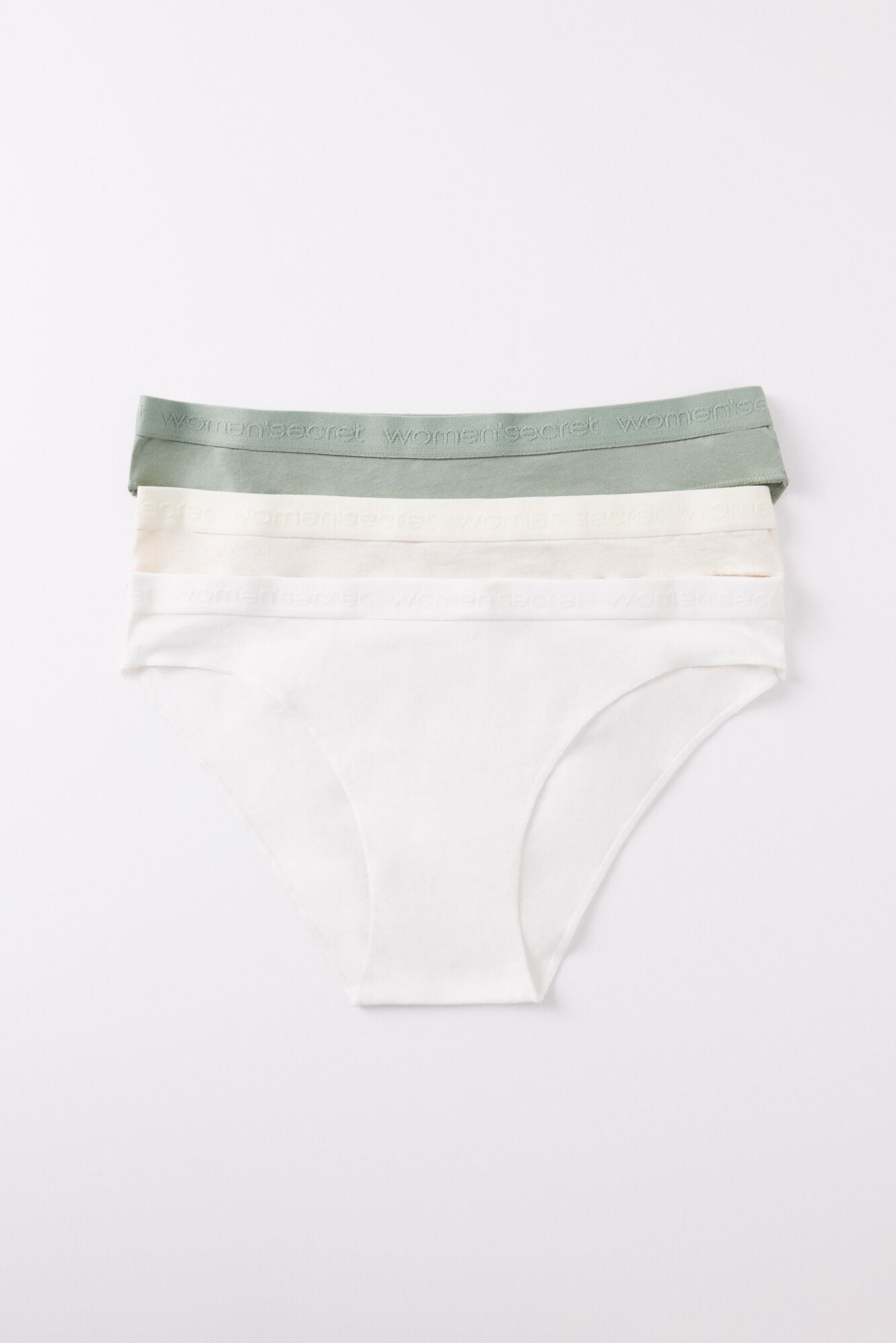 Pack of 3 classic cotton panties with logo