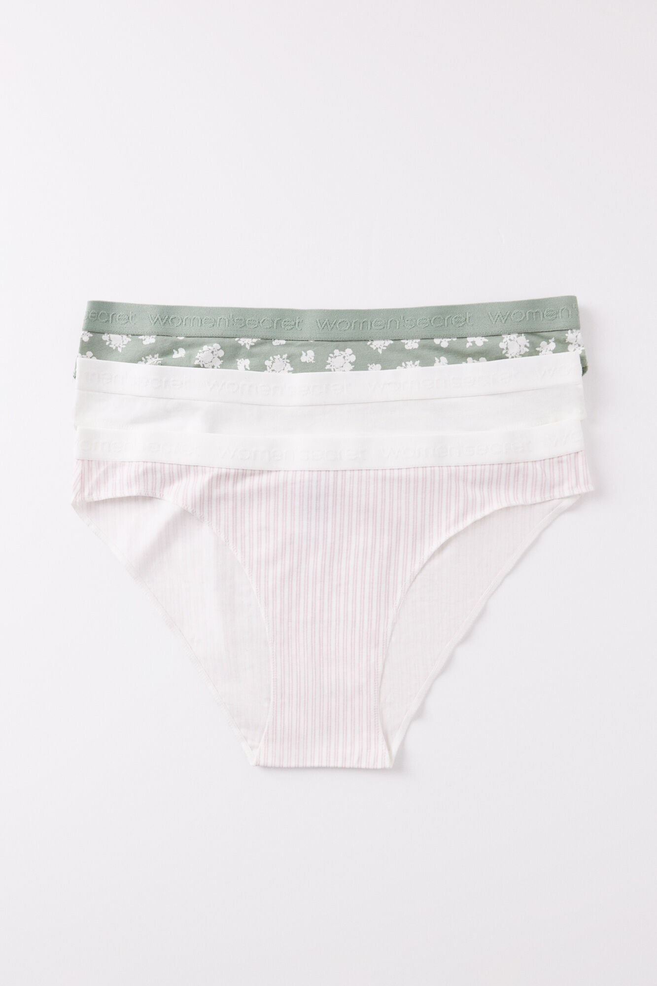 Pack of 3 classic cotton panties with logo