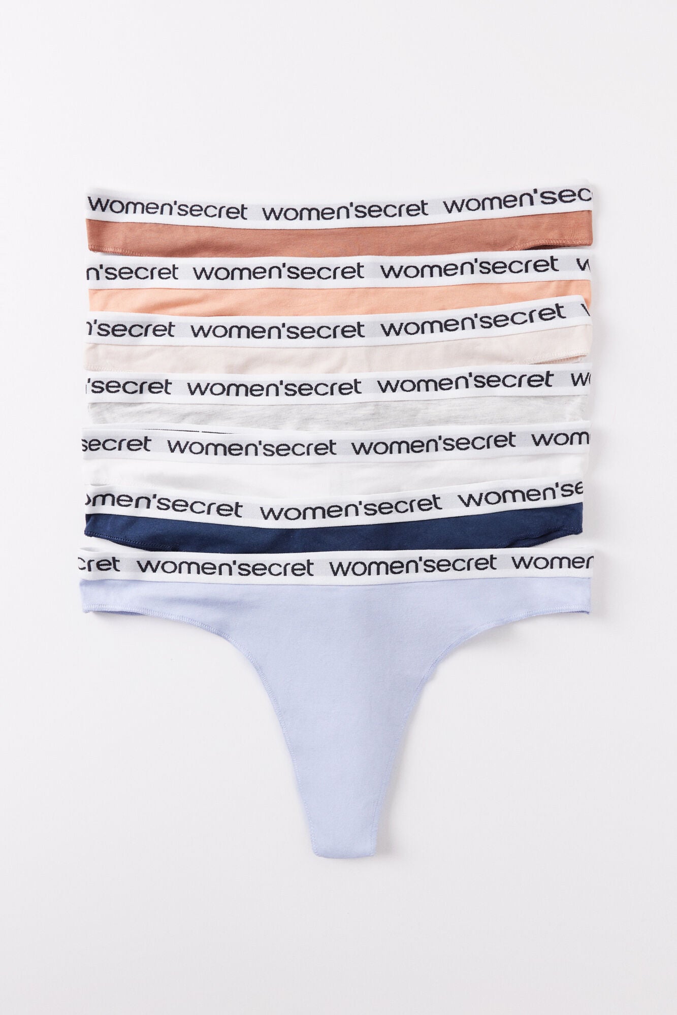 7-pack cotton logo tangas