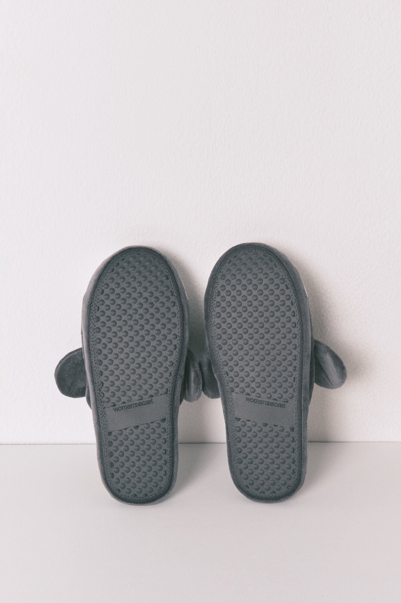 Mickey Mouse 3D Grey Slippers