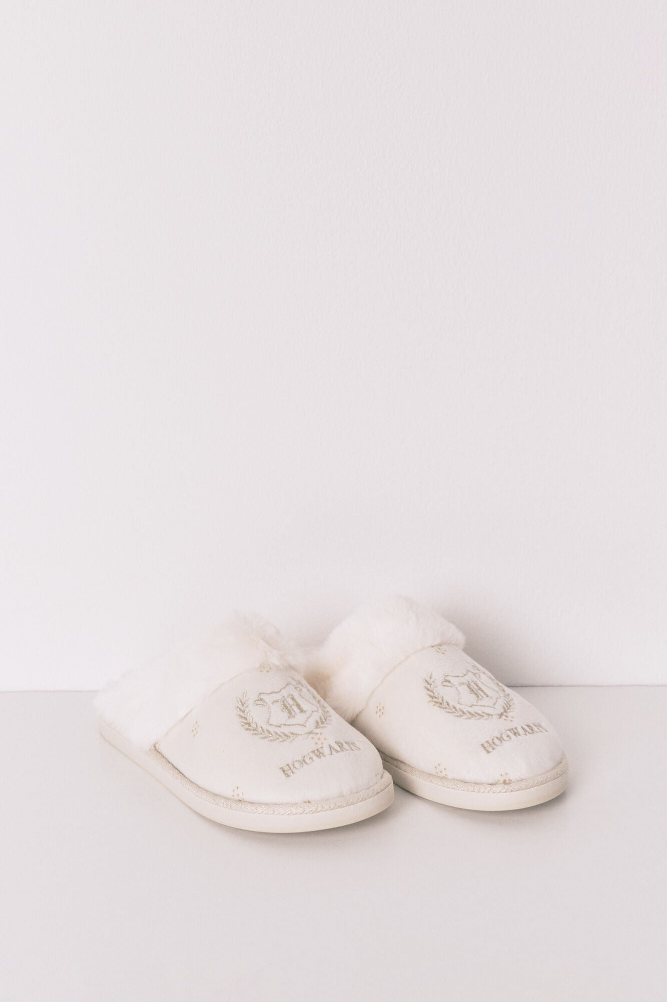 White Harry Potter lurex slippers