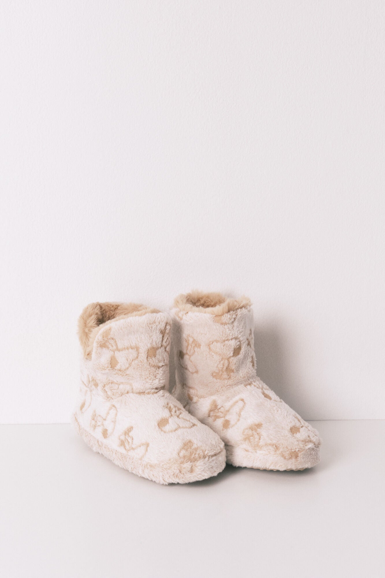 Snoopy high boot slippers