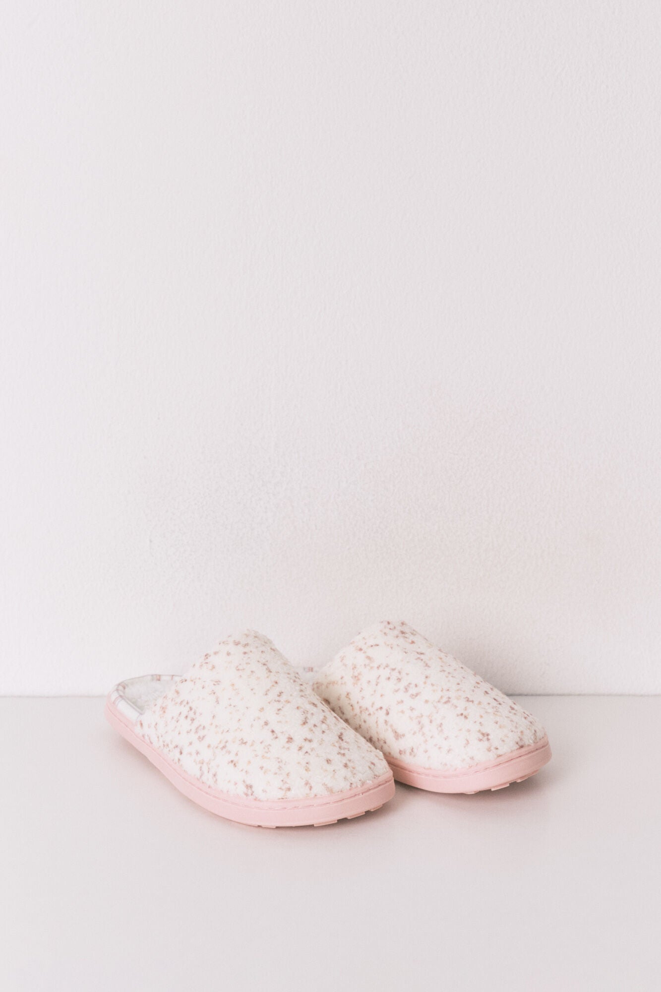 Stitch Pink Sheepskin Slippers