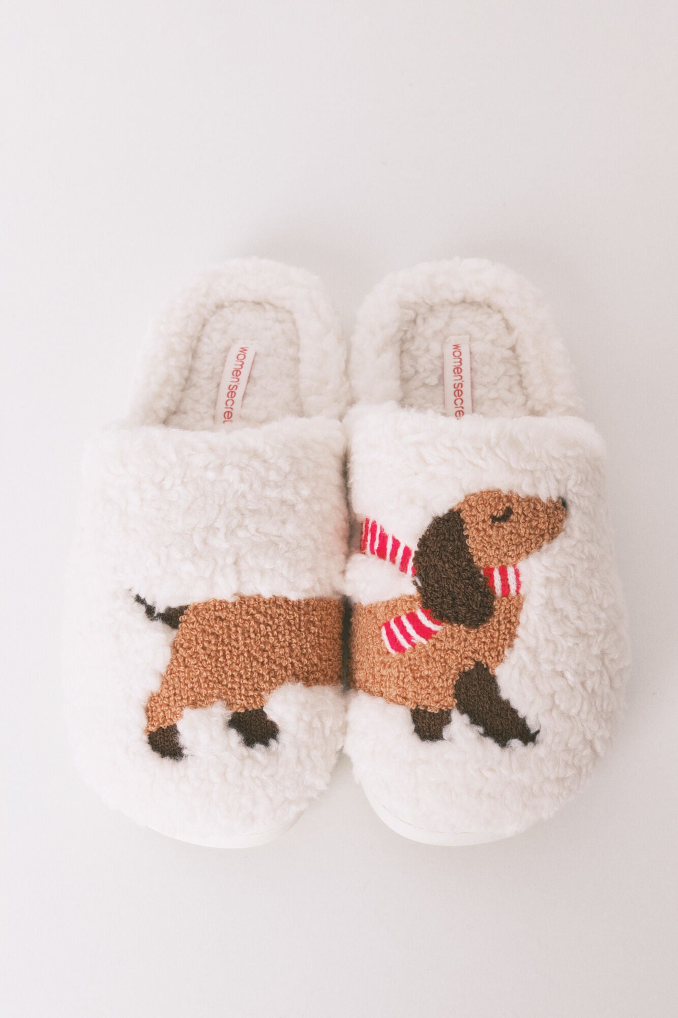 Sheepskin faux shearling slippers