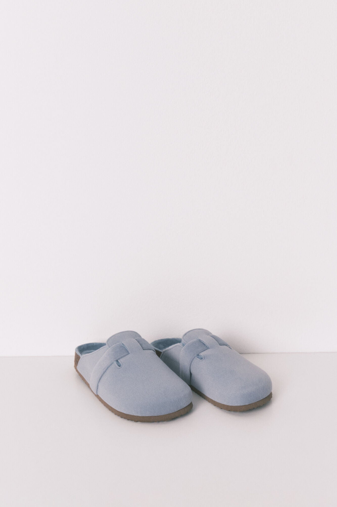 Blue comfort slippers
