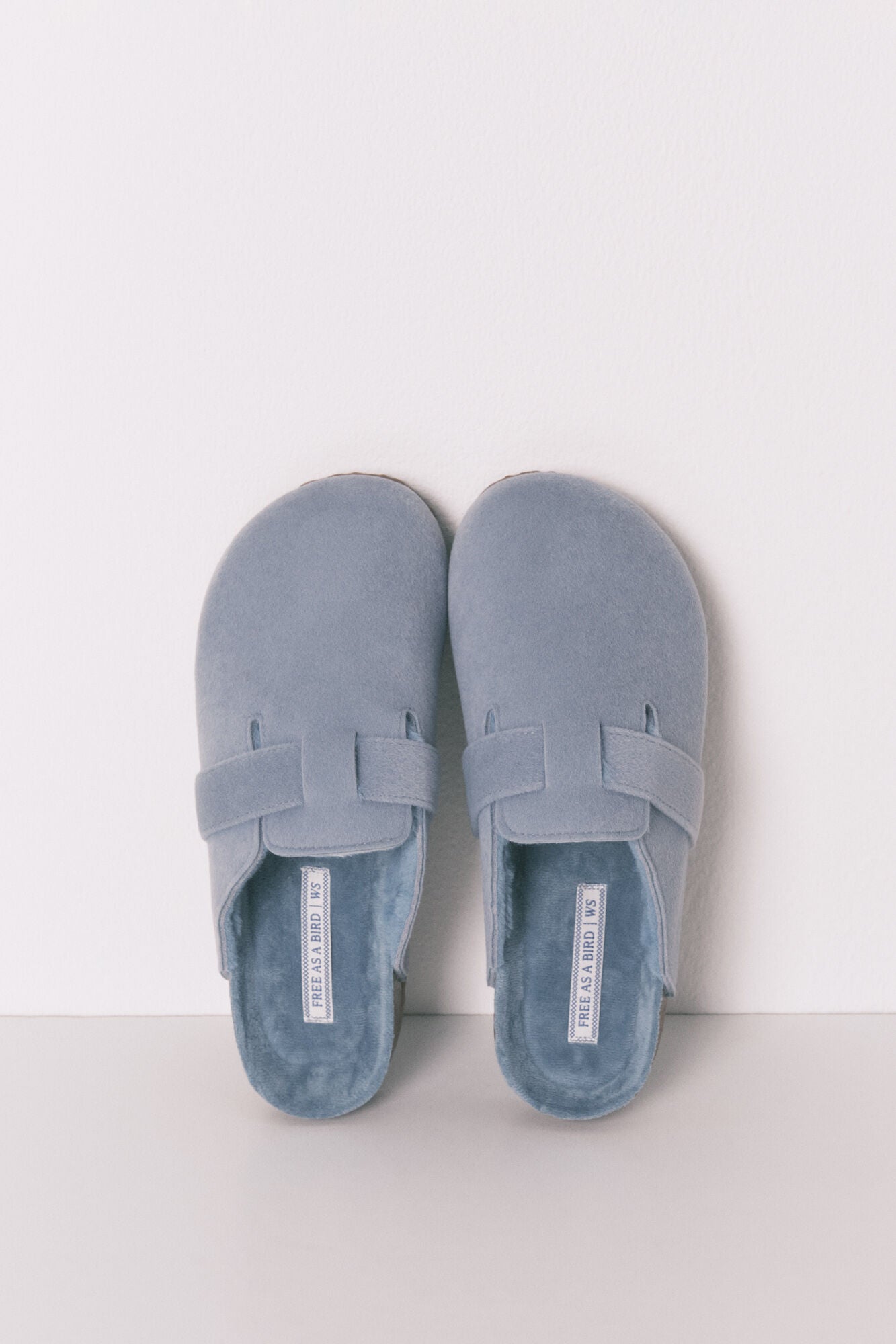 Blue comfort slippers