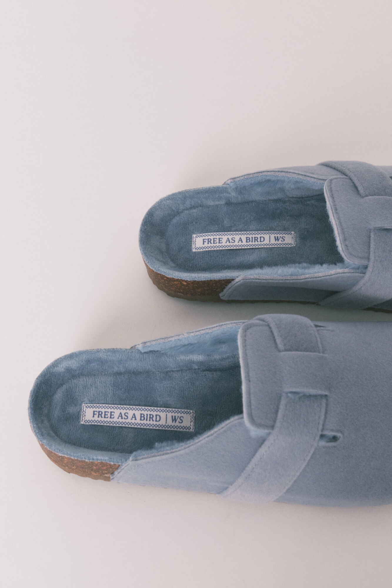 Blue comfort slippers