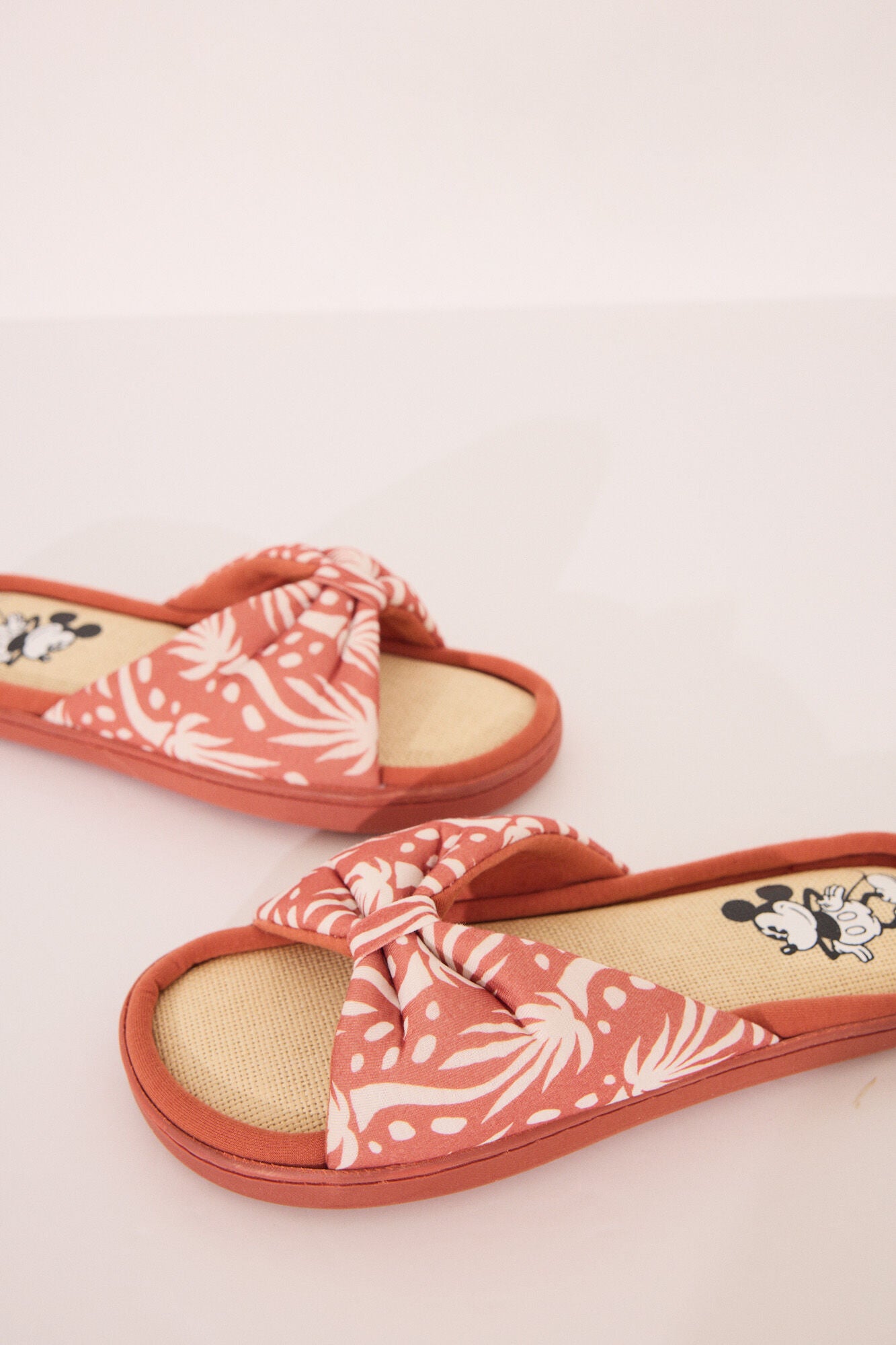 Mickey Mouse print slippers