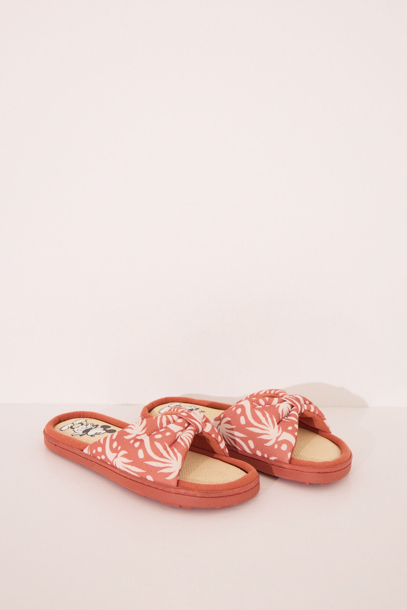 Mickey Mouse print slippers