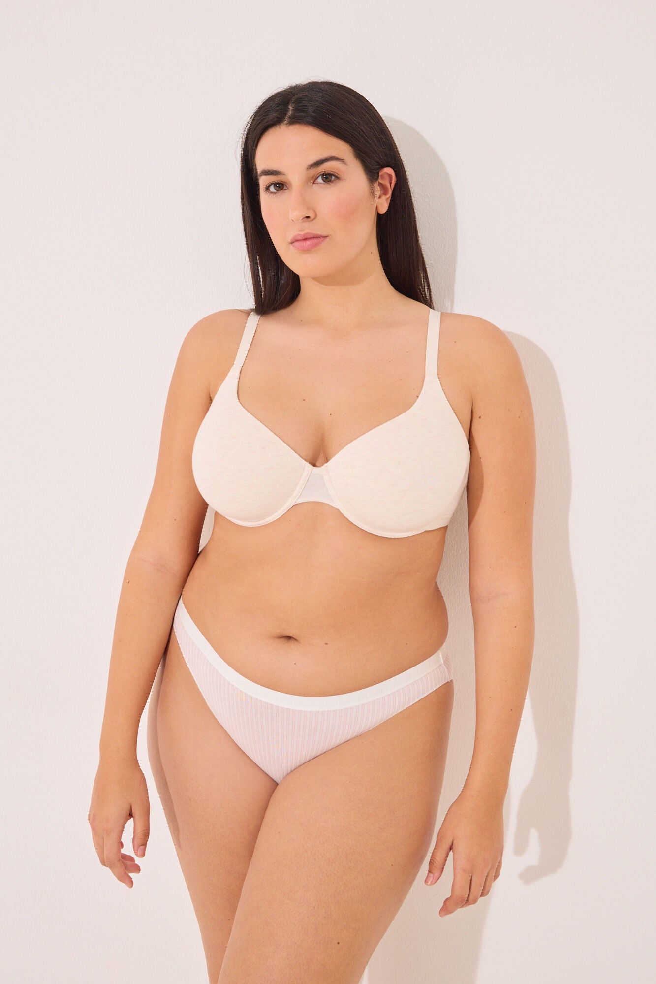Classic cotton bra Cup D