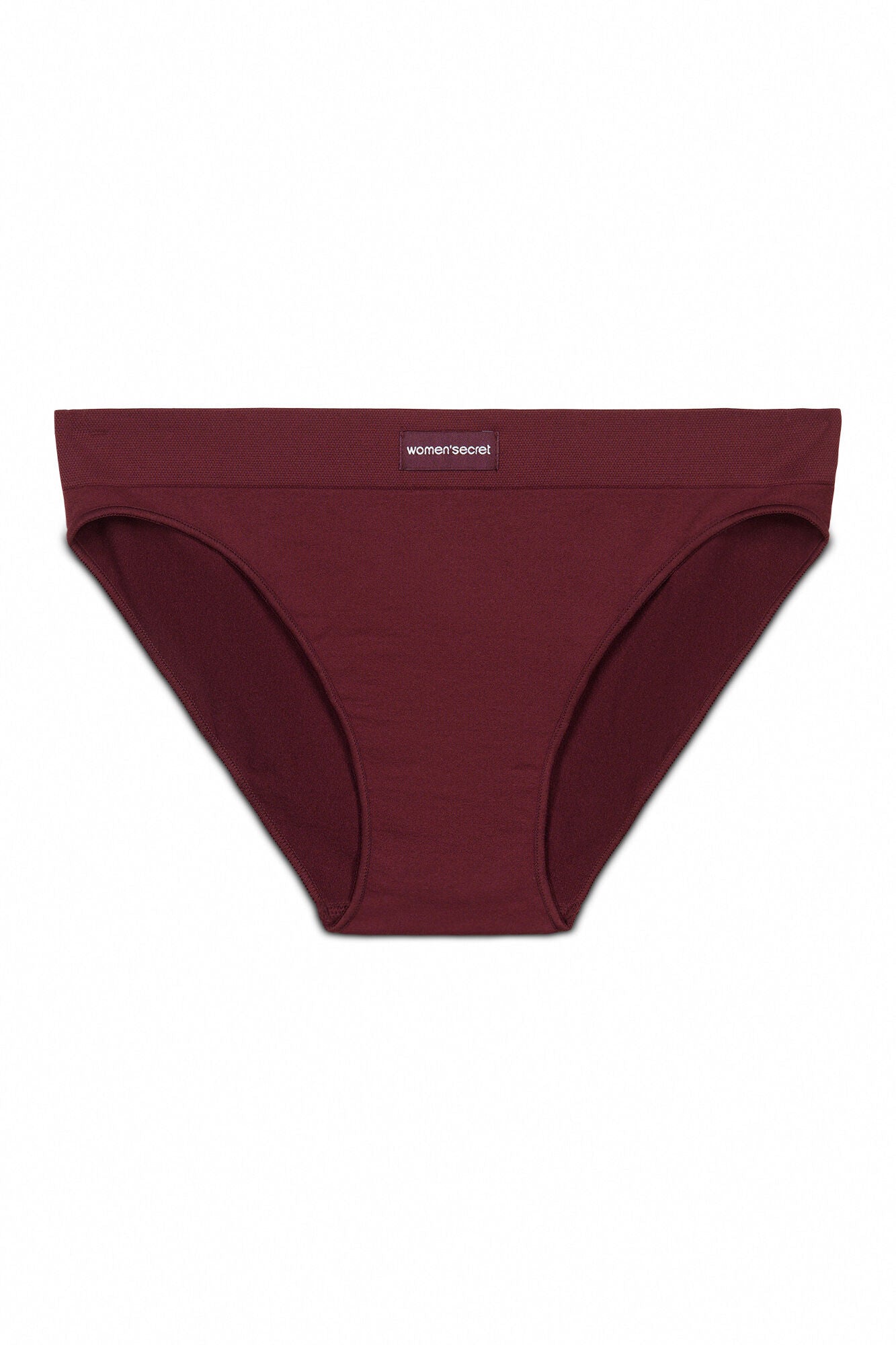 Classic seamless burgundy briefs