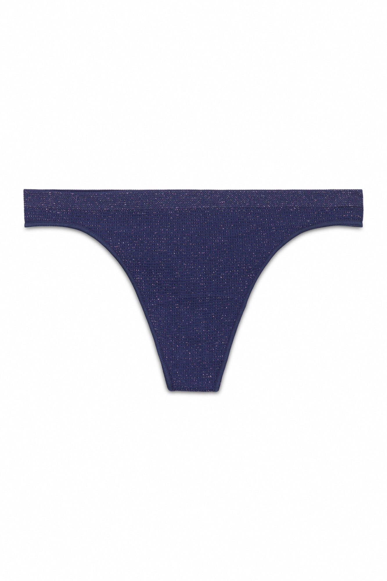 Seamless ribbed thong