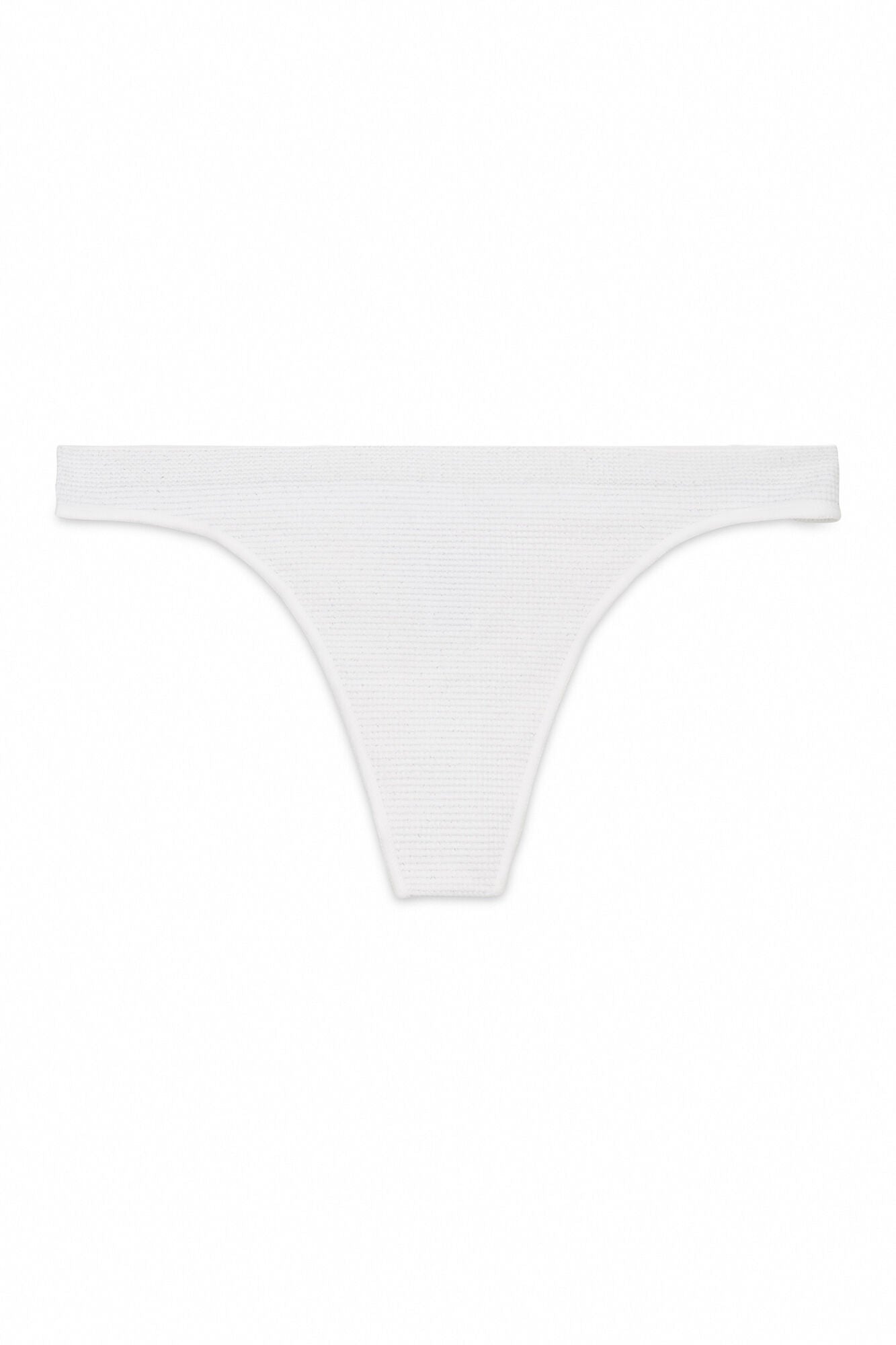 Seamless ribbed thong