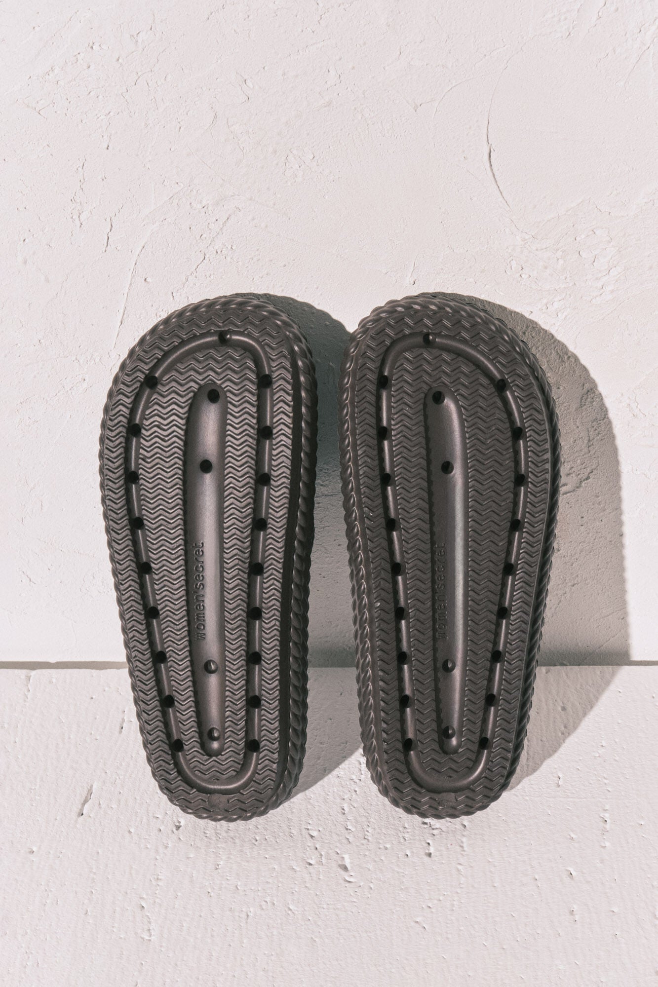 Brown platform sandals