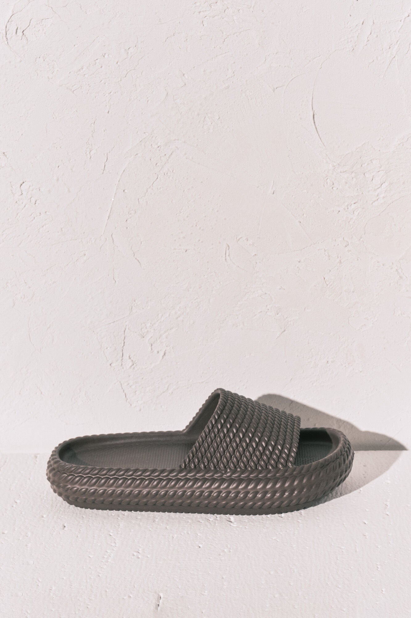 Brown platform sandals