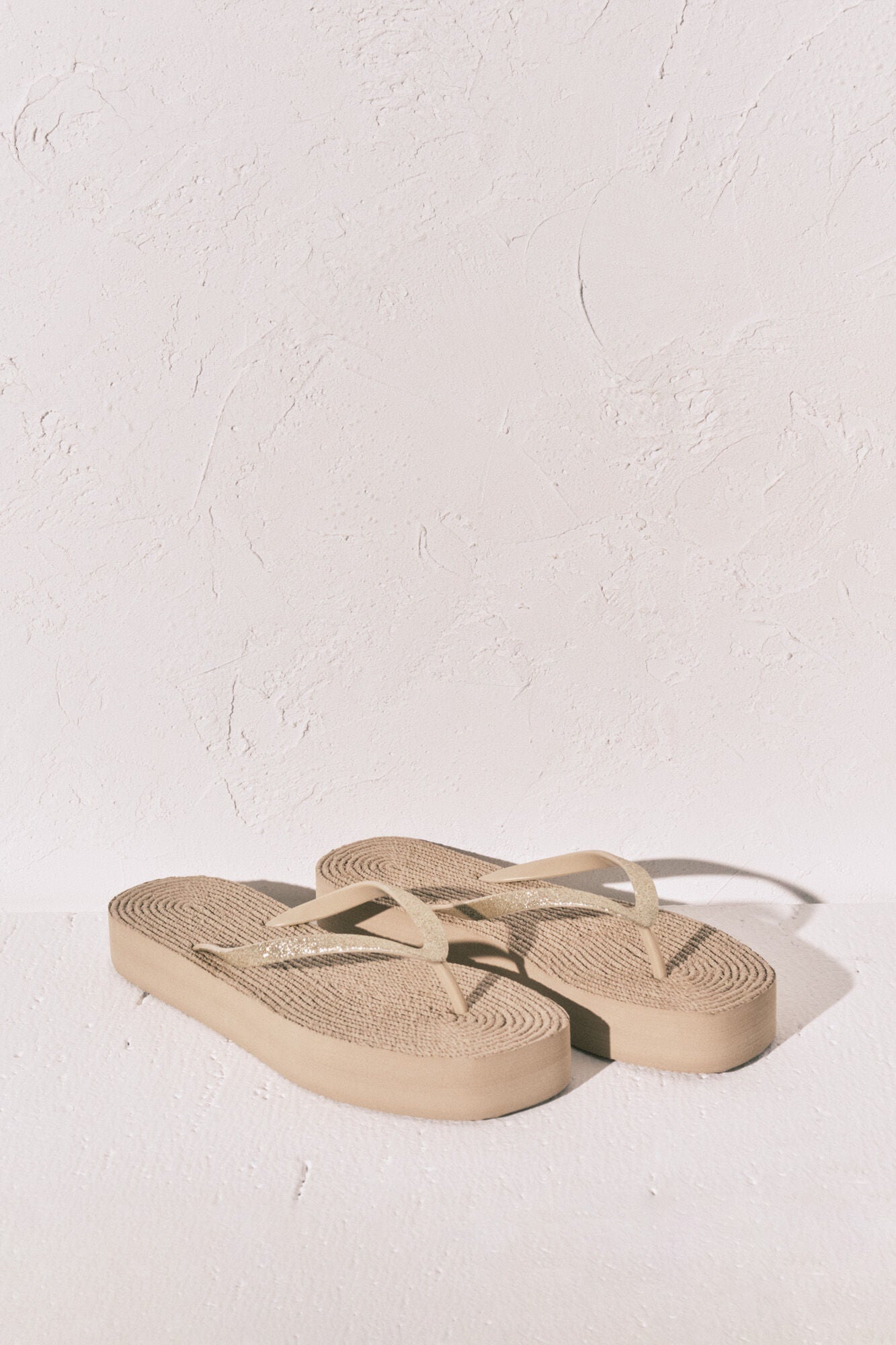 Shimmer Flip Flops