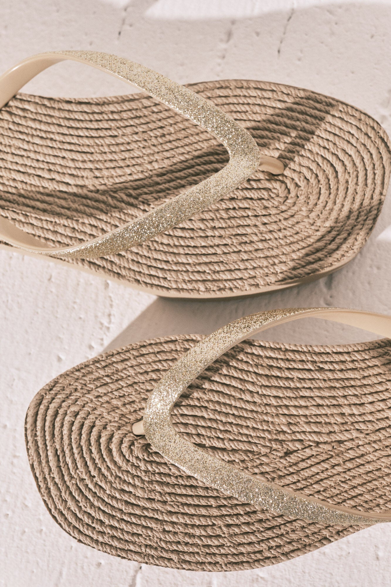 Shimmer Flip Flops