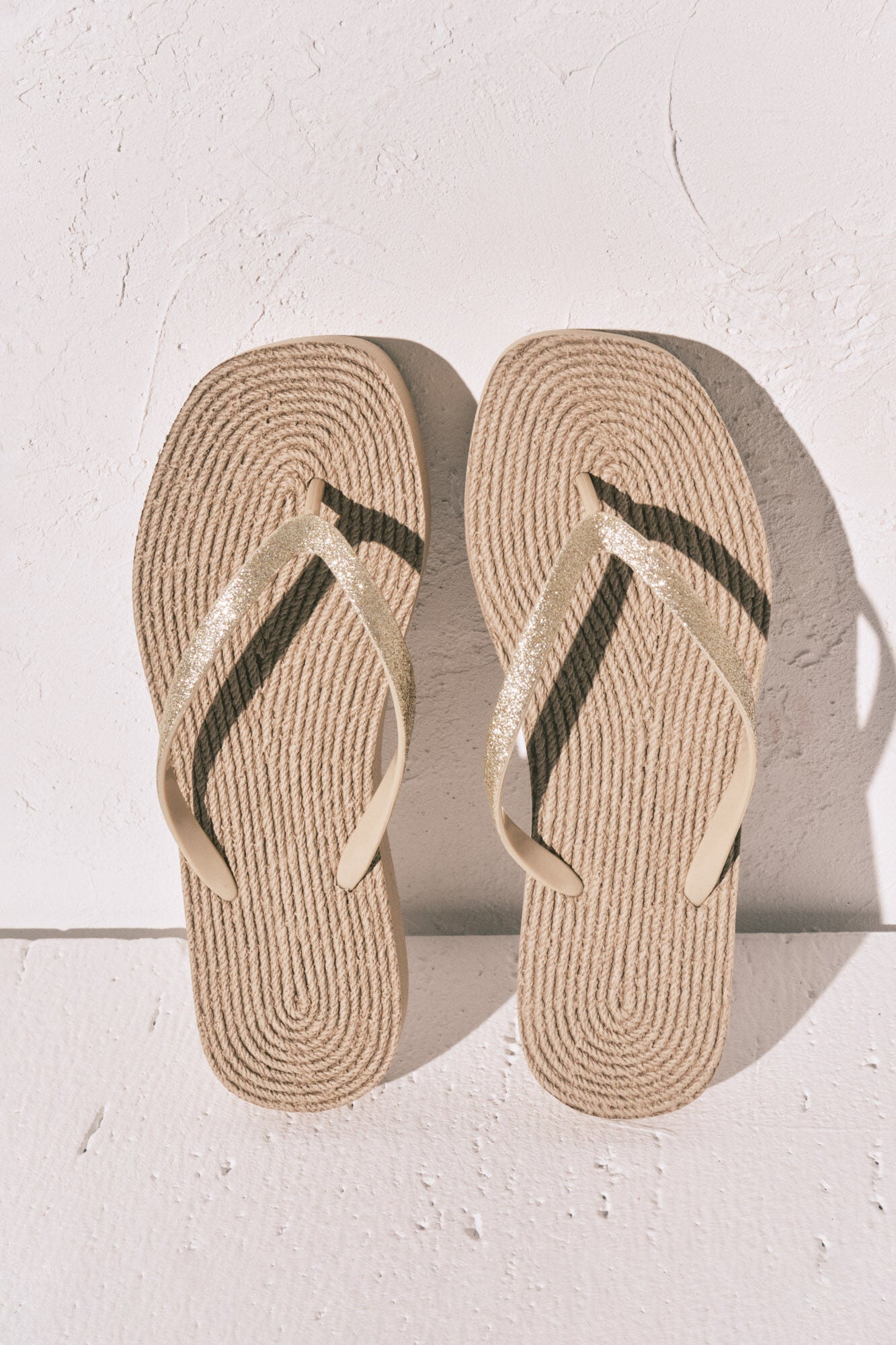 Shimmer Flip Flops