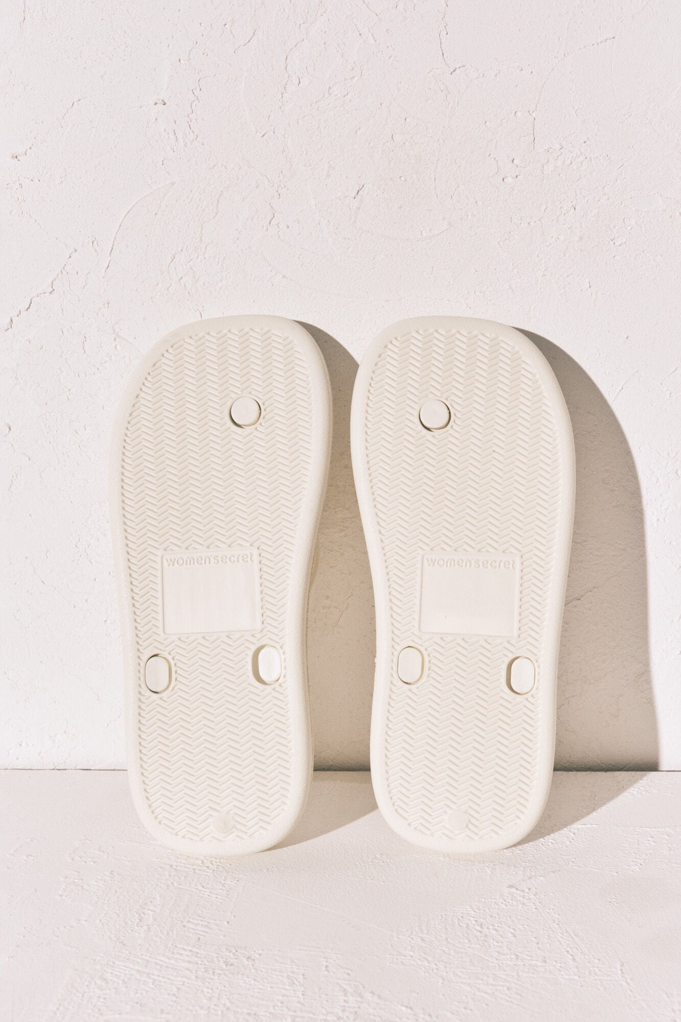 White thick sole square toe sandals