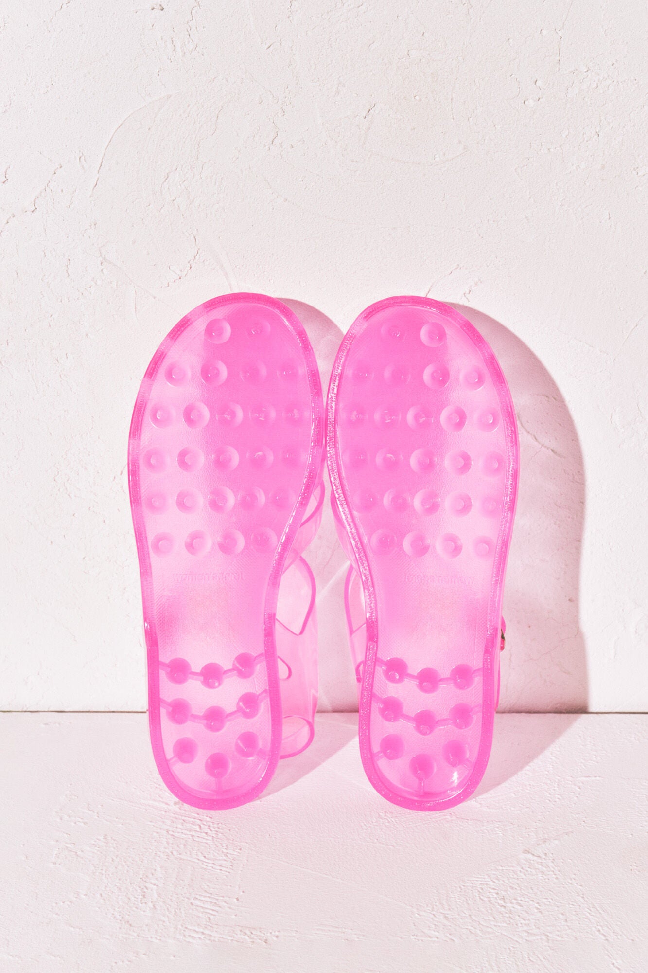 Pink jelly sandals