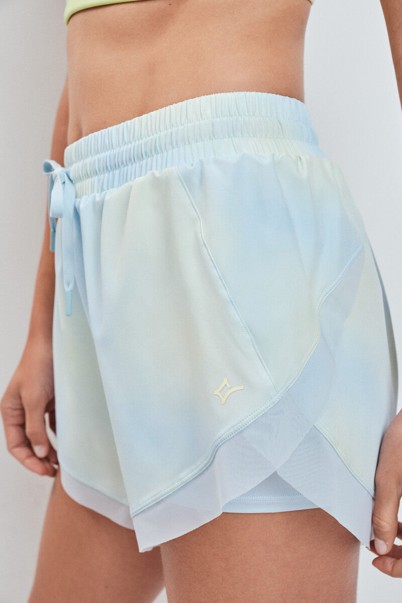 Ultra-lightweight shorts with inner mesh lining, blue