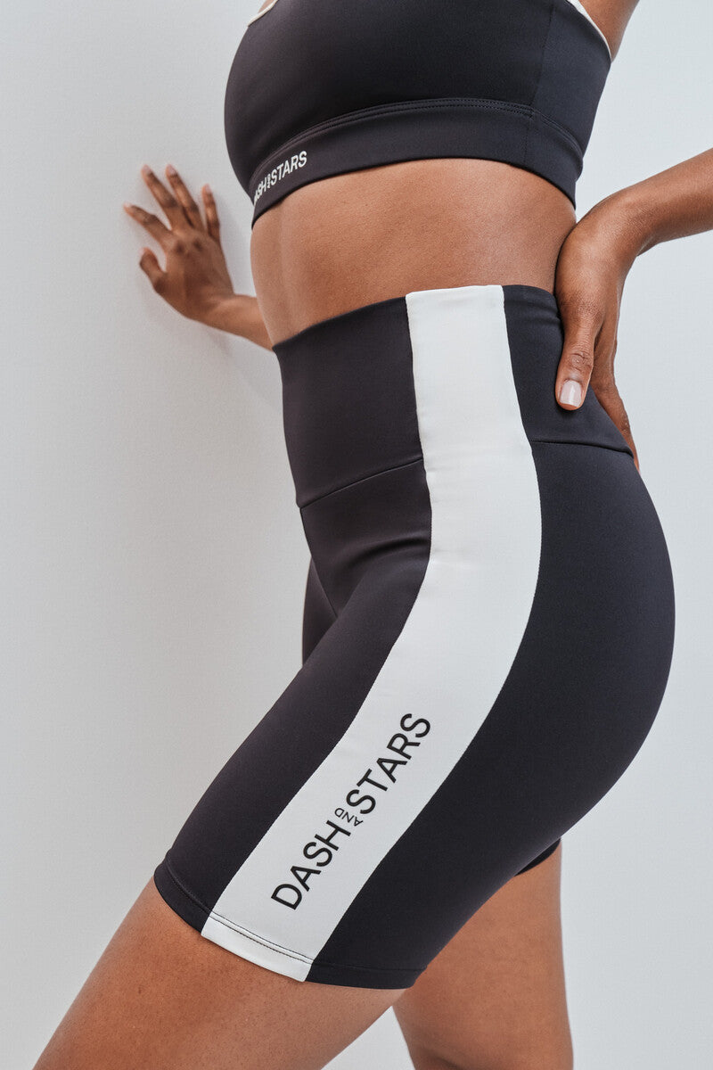 4D STRETCH cycling leggings with black contrast