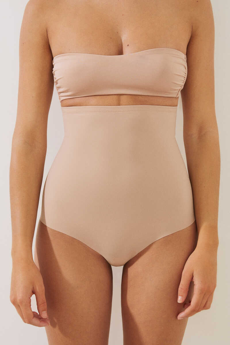 High nude shaping brief