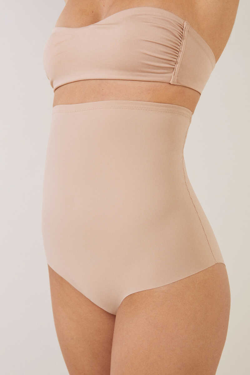 High nude shaping brief