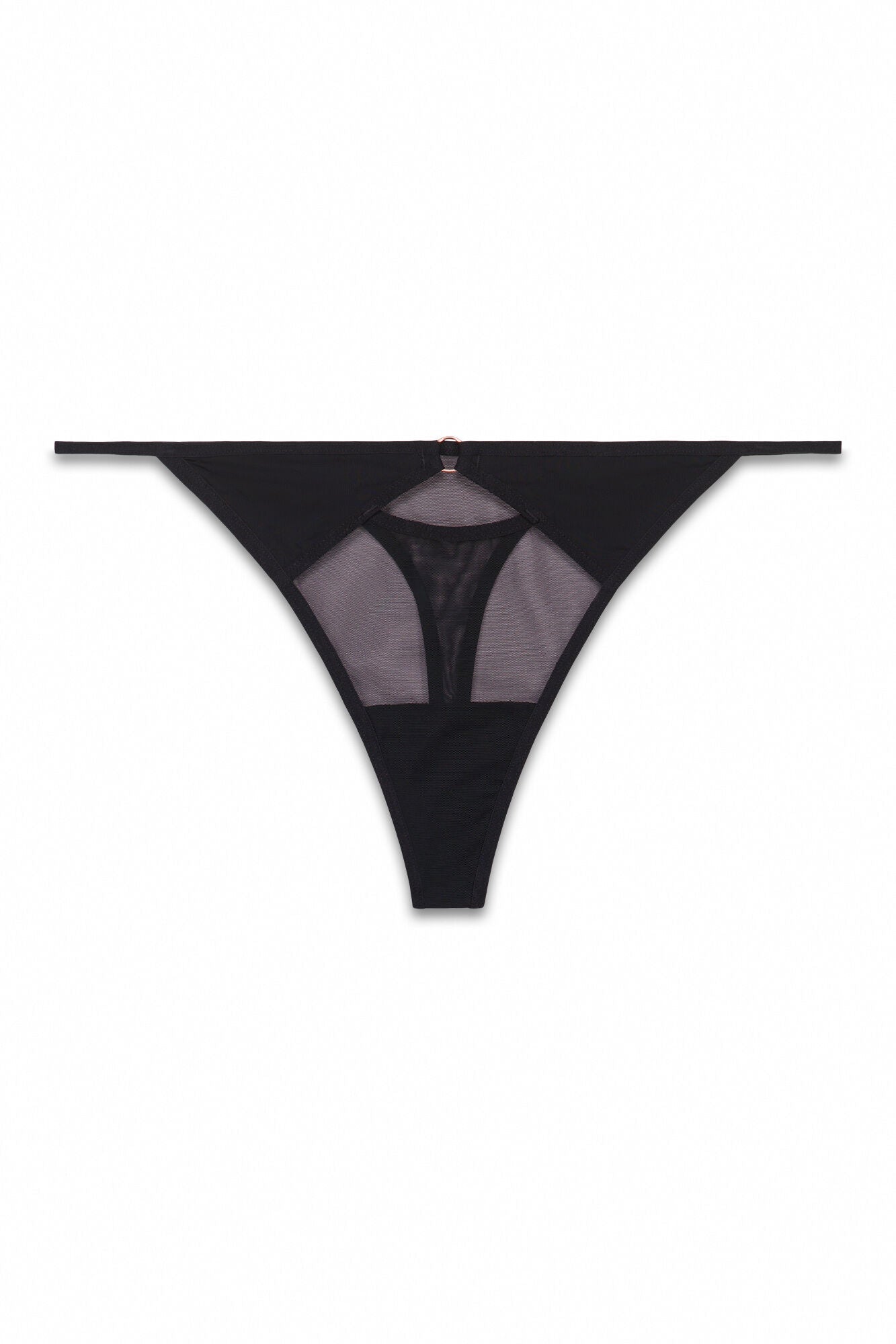 Microfiber tulle thong