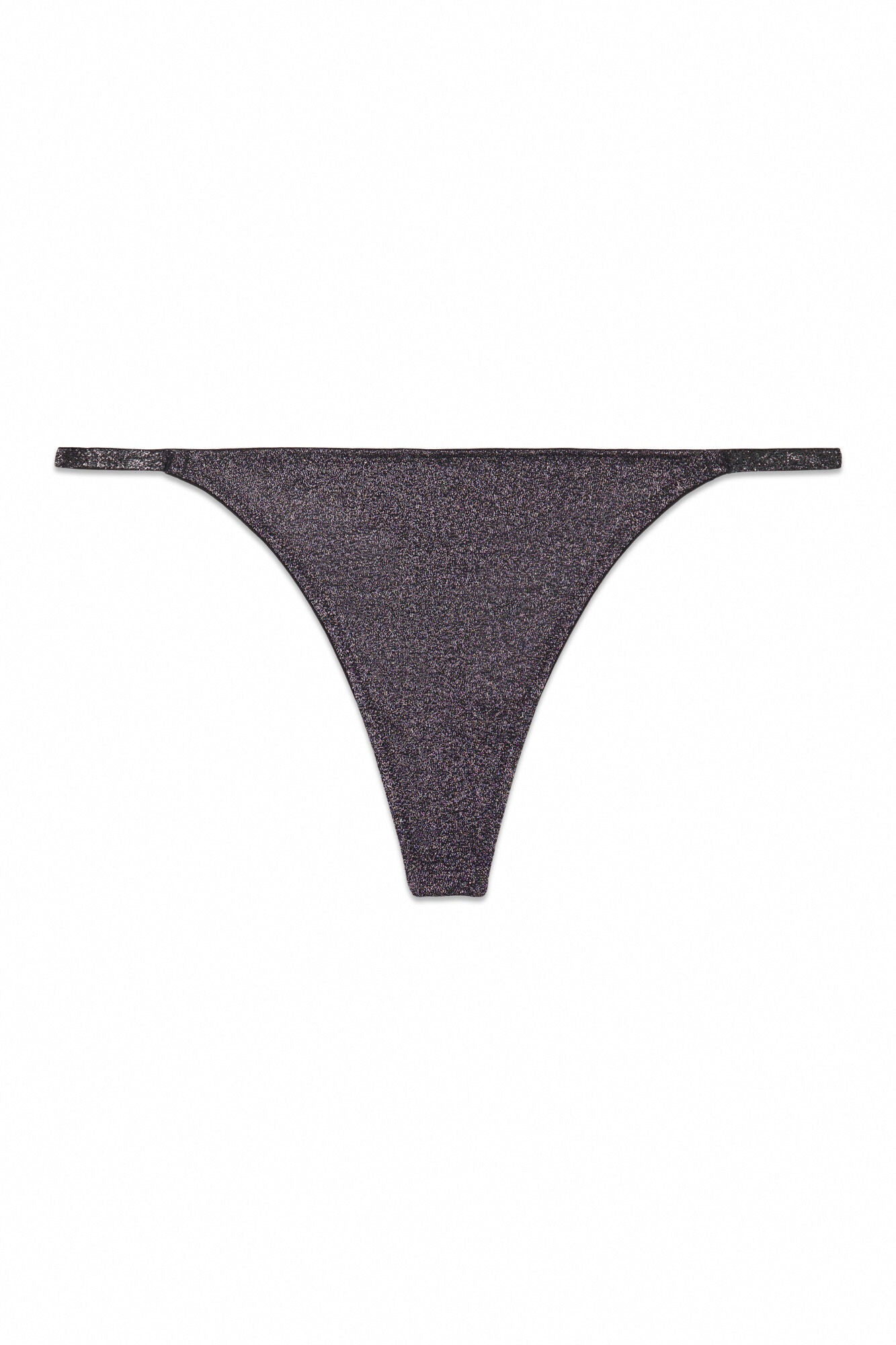 Velvet lurex thong