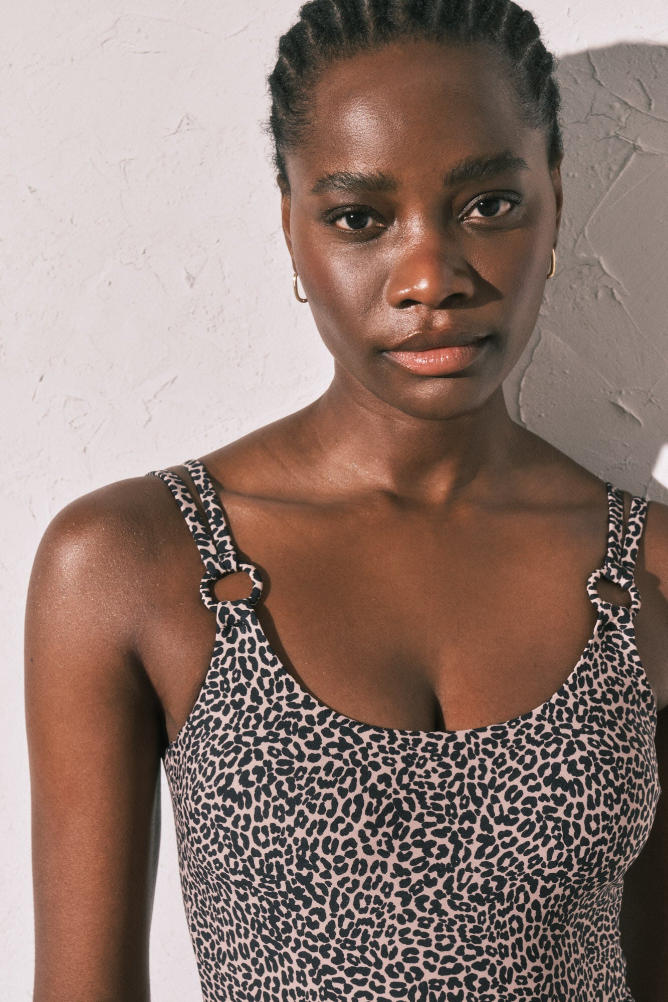 Shaping animal print swimwear