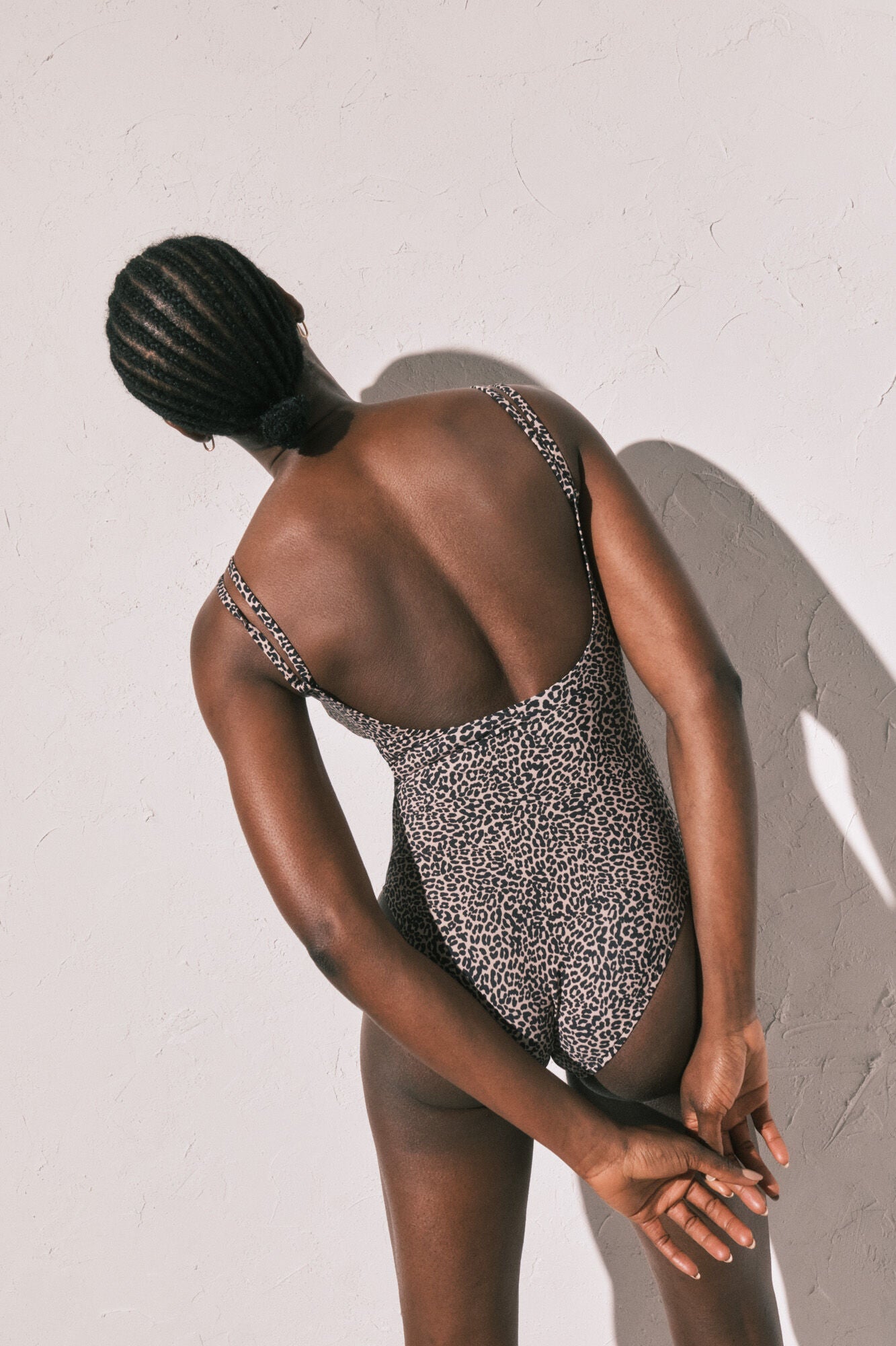 Shaping animal print swimwear