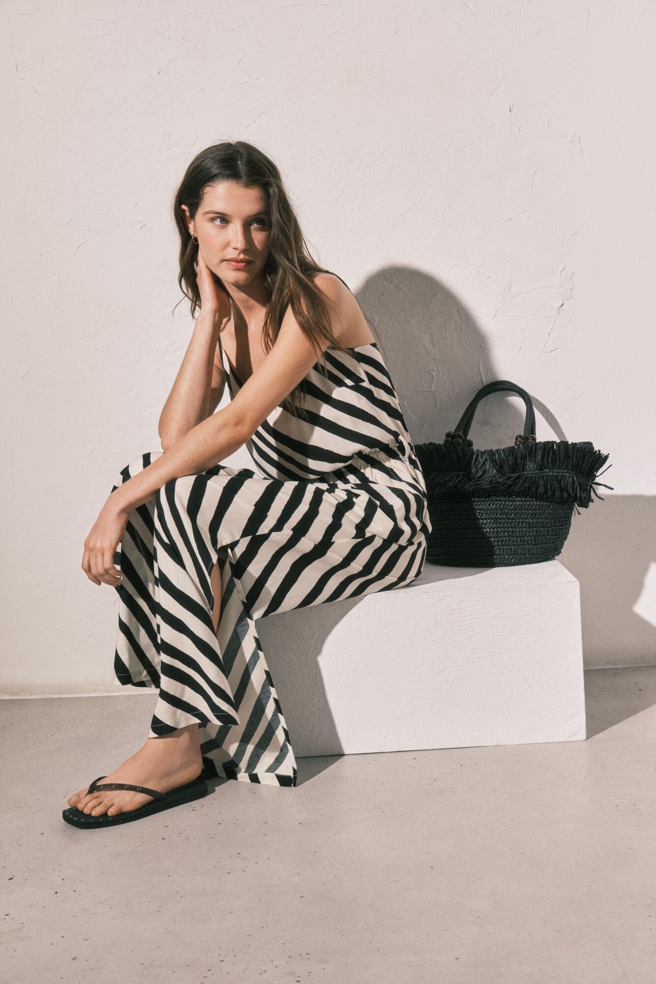 Zebra print jumpsuit