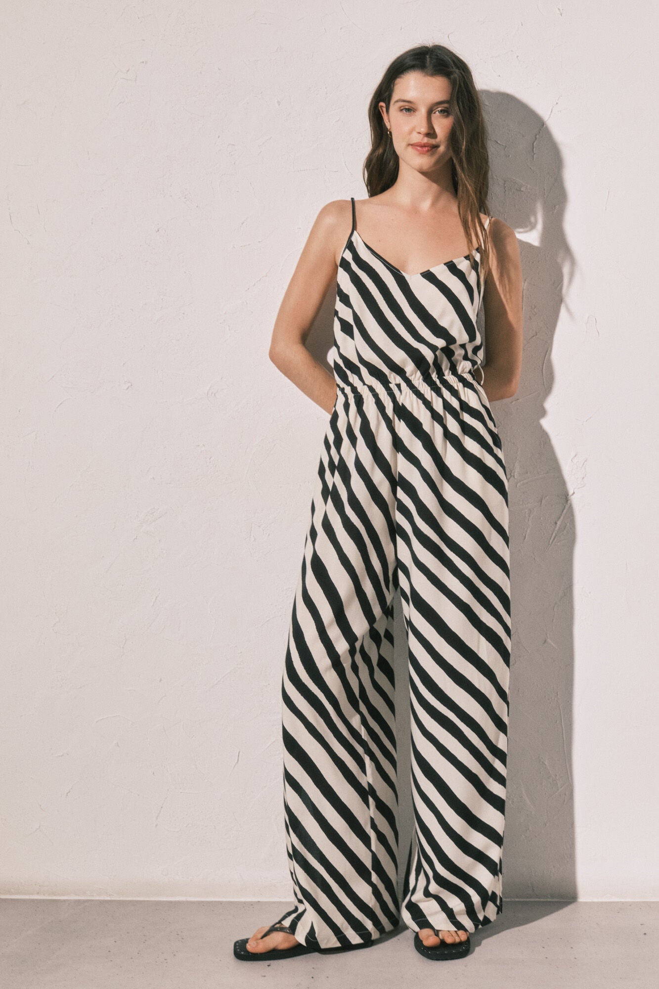 Zebra print jumpsuit