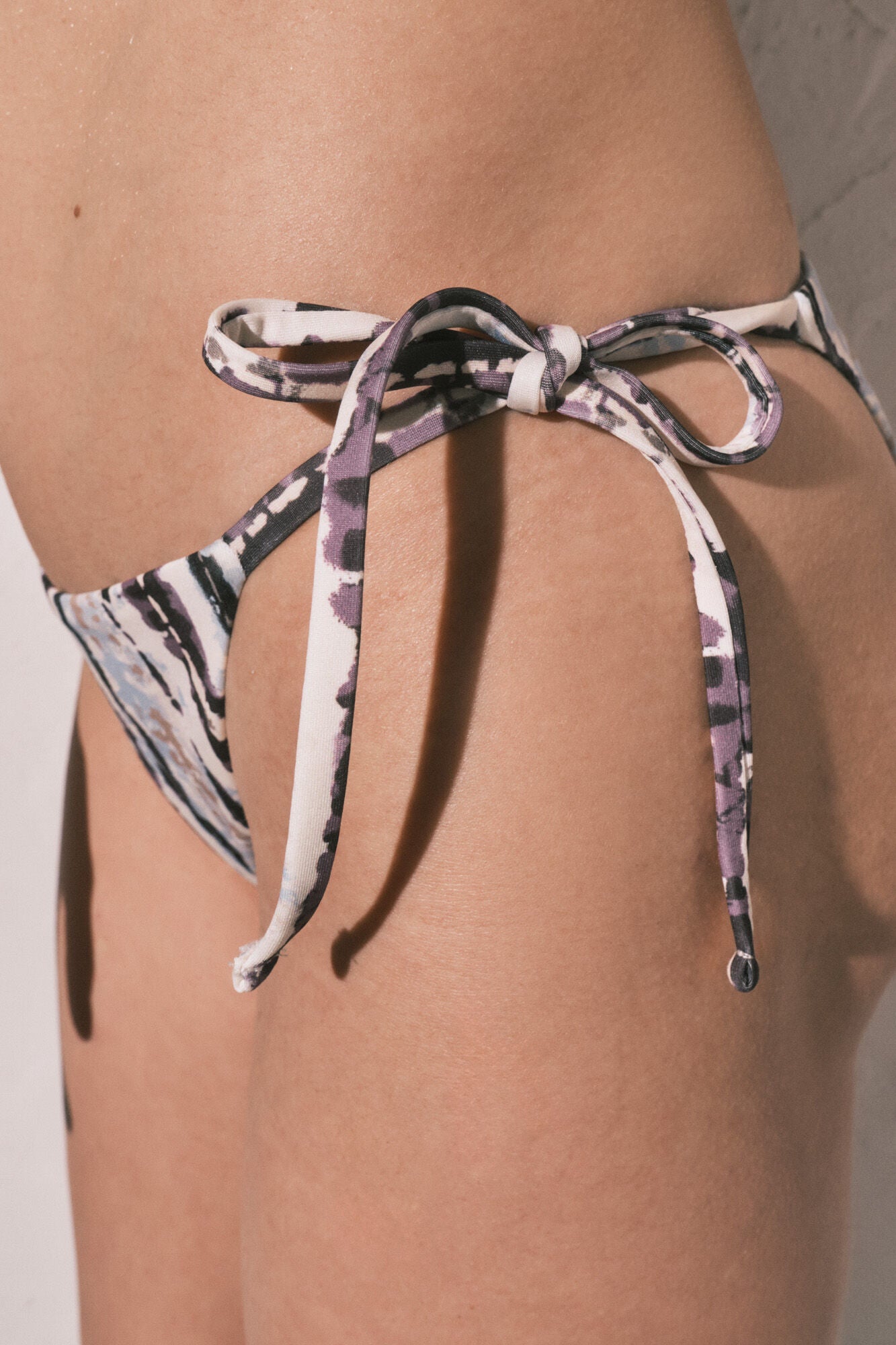 Classic tie dye print bikini bottoms
