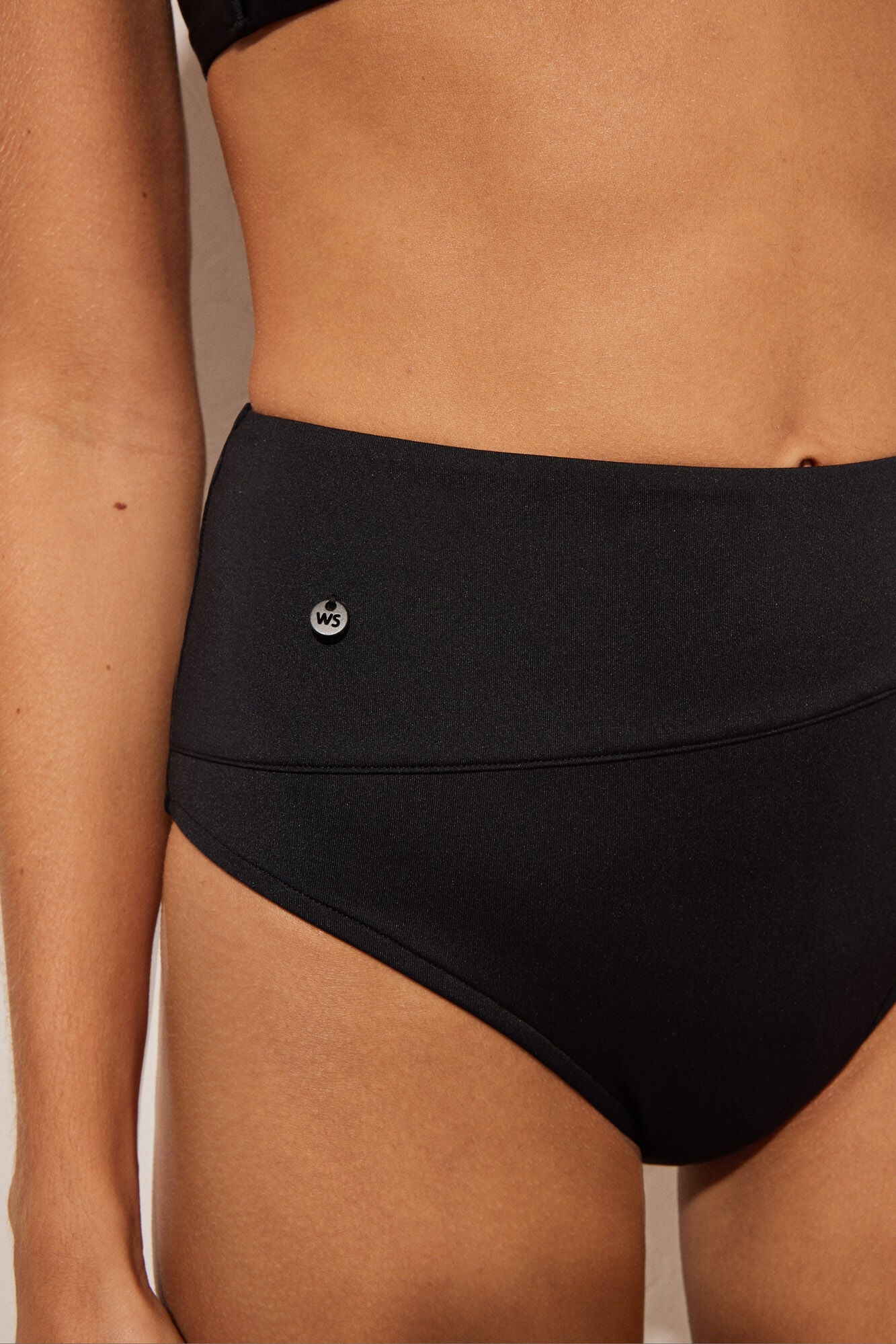 High-rise bikini bottoms